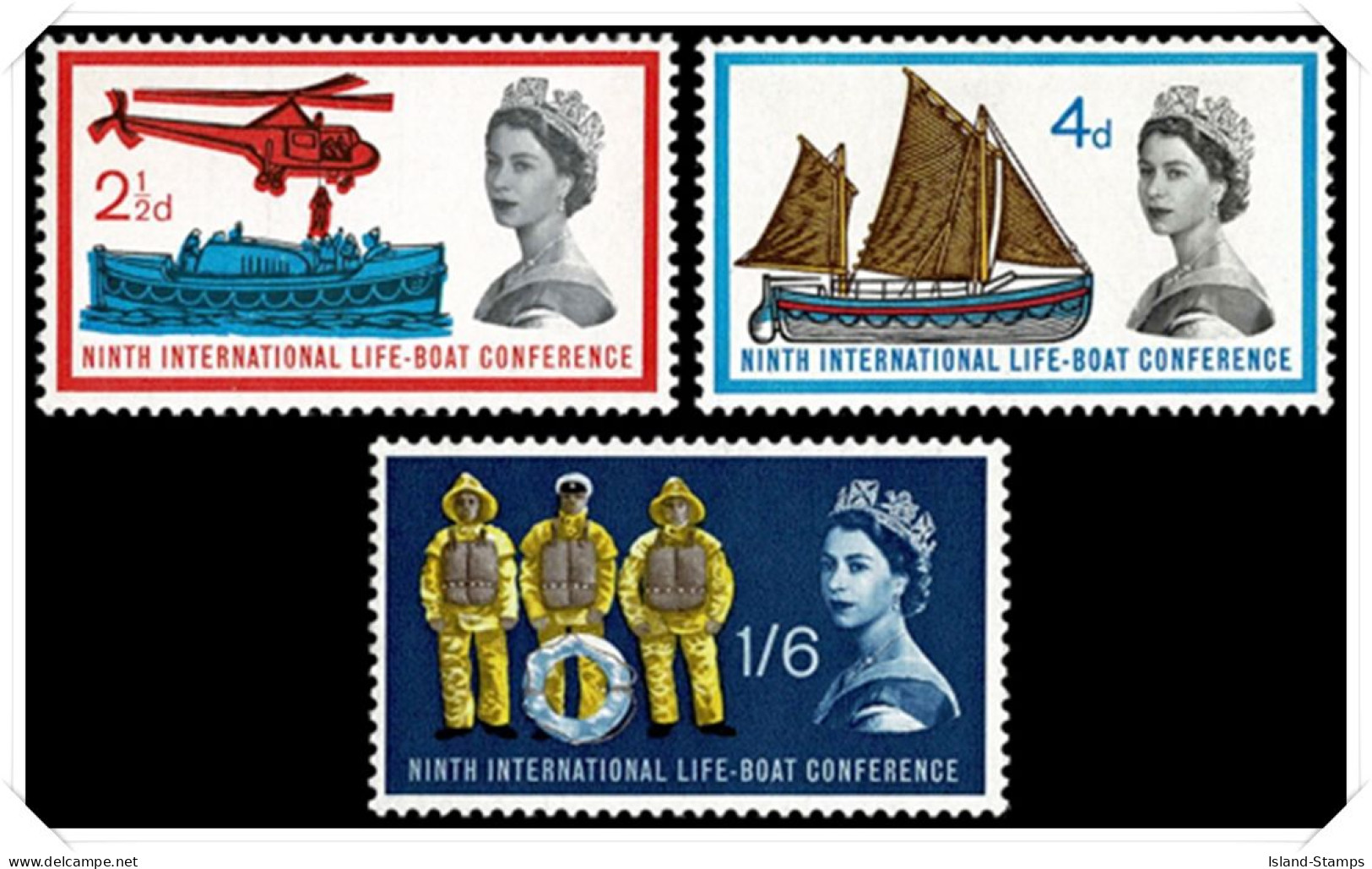 1963_Lifeboat Phosphor Unmounted Mint Hrd2d - Unused Stamps