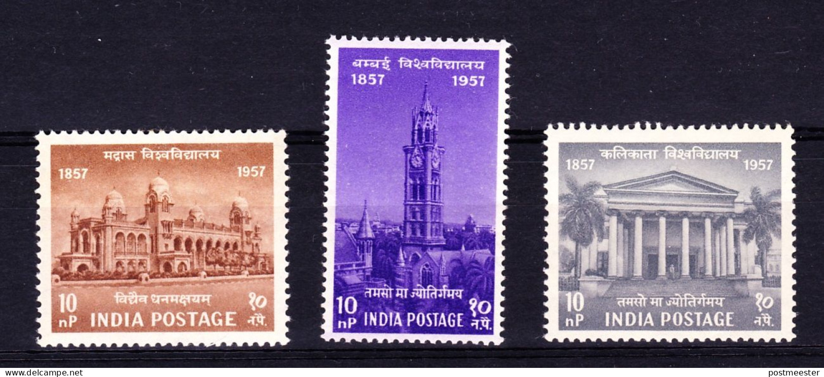 1957 Scott Nrs 295-97  University Centenaries Postfris MNH - Ongebruikt