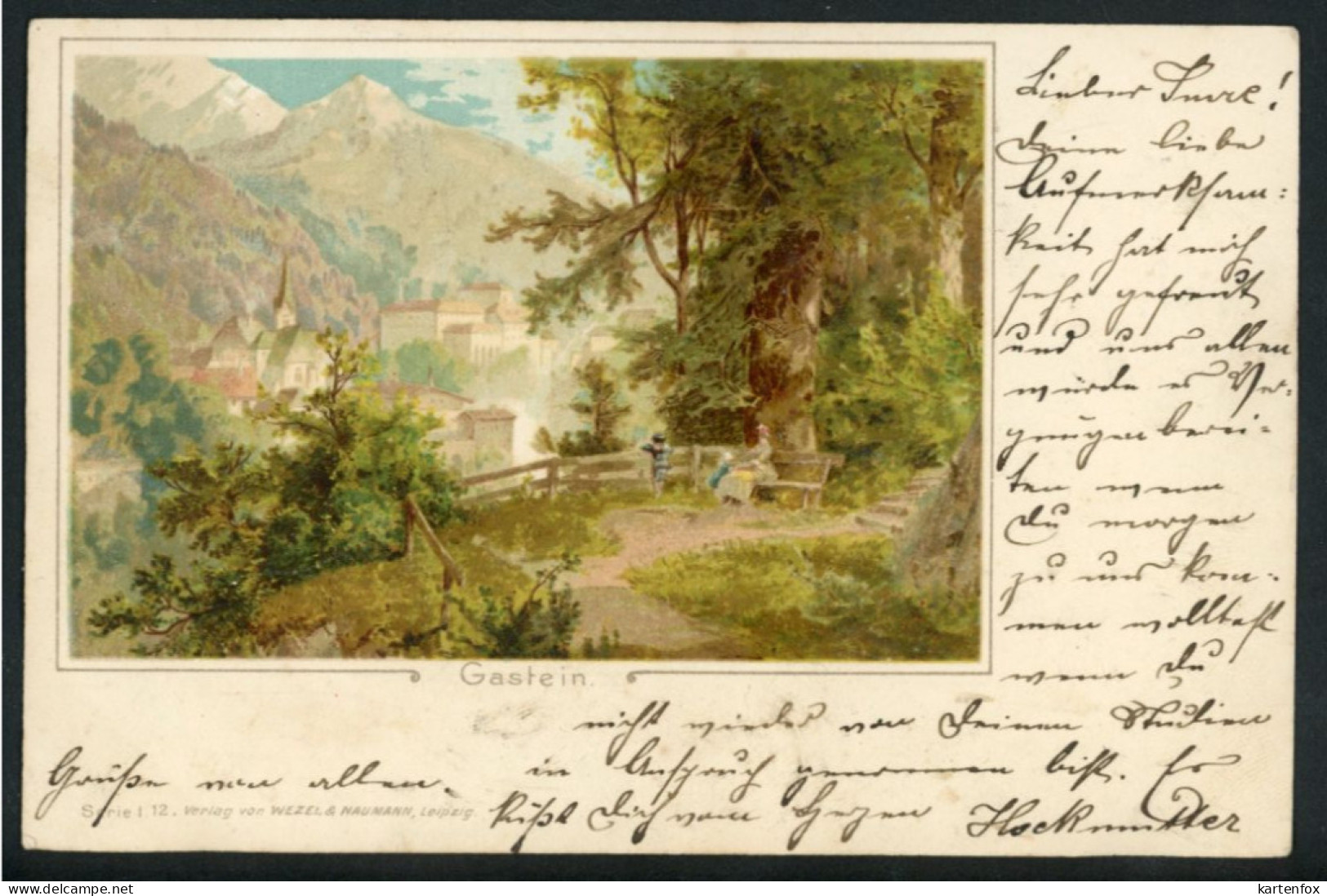 Gastein, Bad Gastein, 18.5.1901, St.Johann / Pongau,Salzburg,Verlag Wezel & Naumann,Leipzig - Bad Gastein