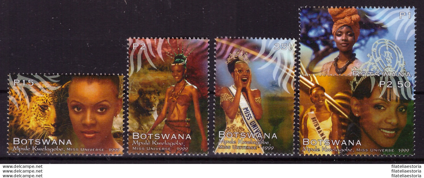 Botswana 1999 - MNH ** - Miss Univers - Michel Nr. 684-688 Série Complète (09-015) - Botswana (1966-...)