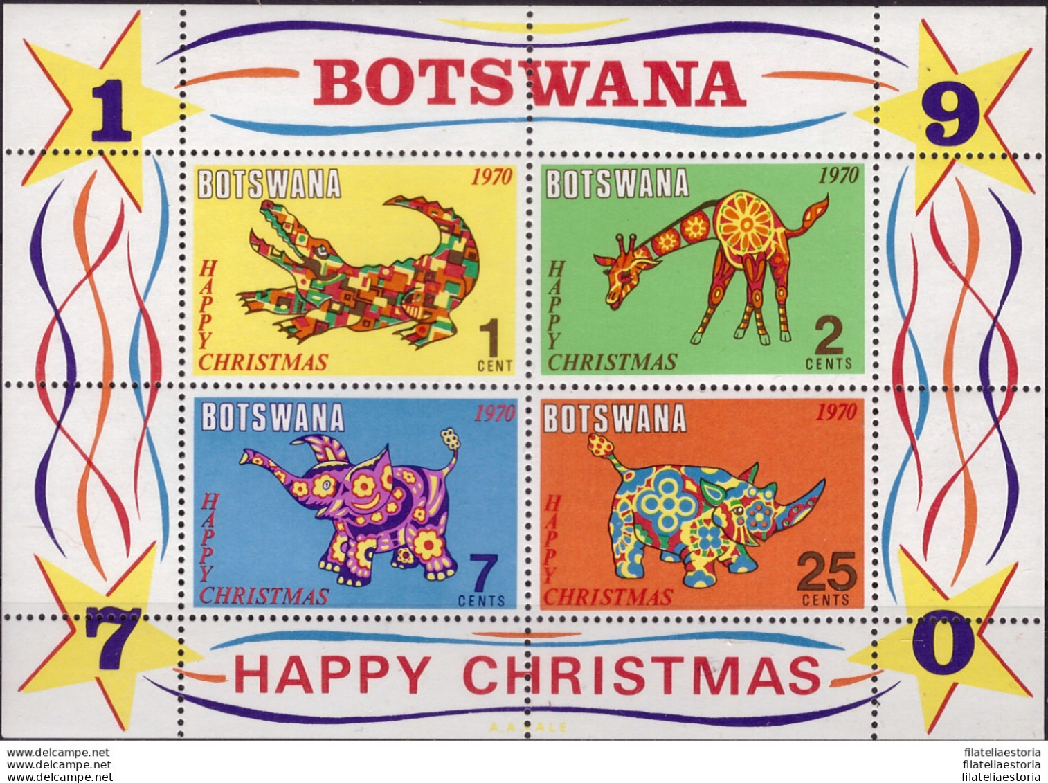 Botswana 1970 - MNH ** - Noël - Michel Nr. Bloc 4 (09-002) - Botswana (1966-...)