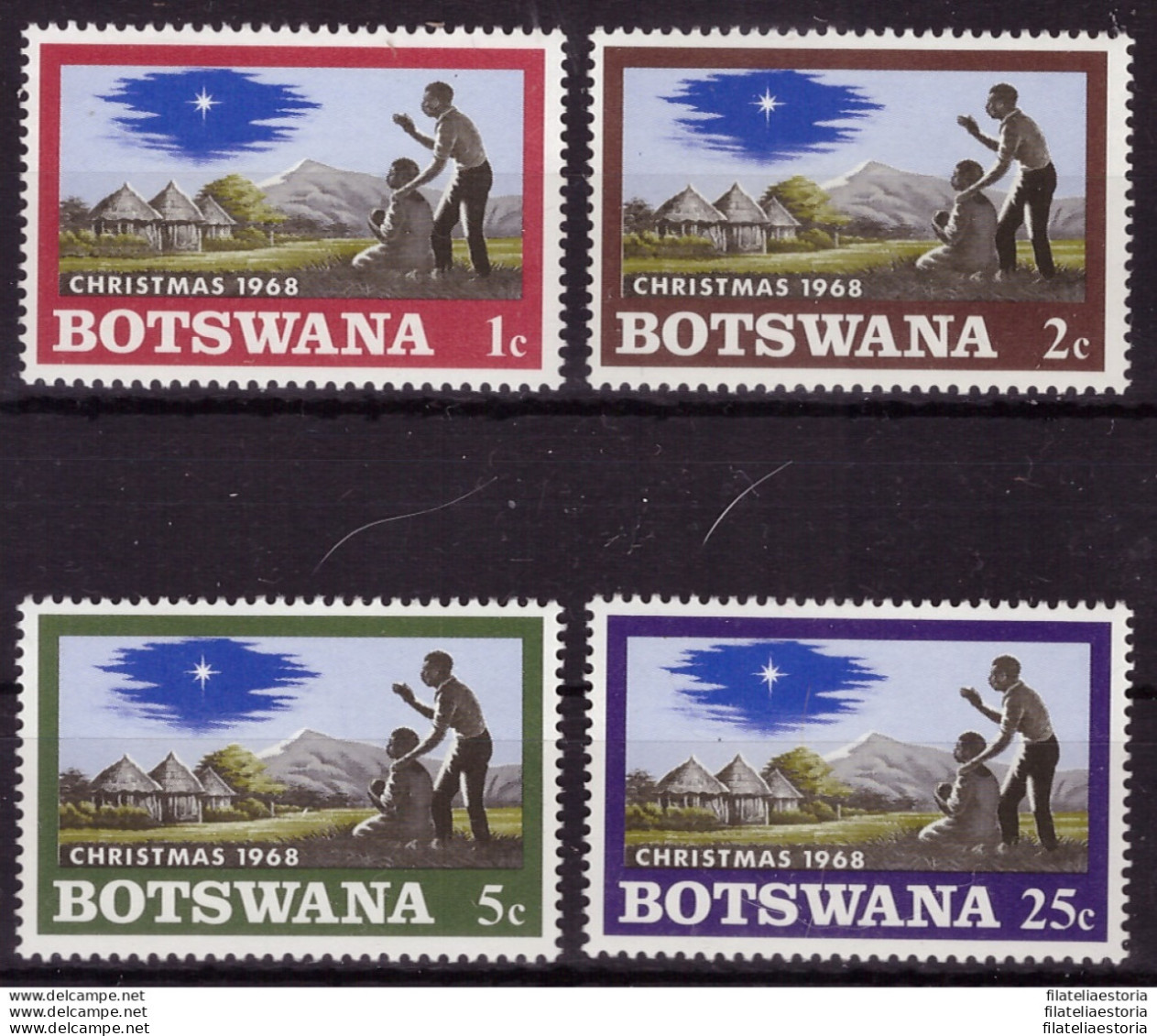 Botswana 1968 - MNH ** - Noël - Michel Nr. 47-50 Série Complète (09-001) - Botswana (1966-...)