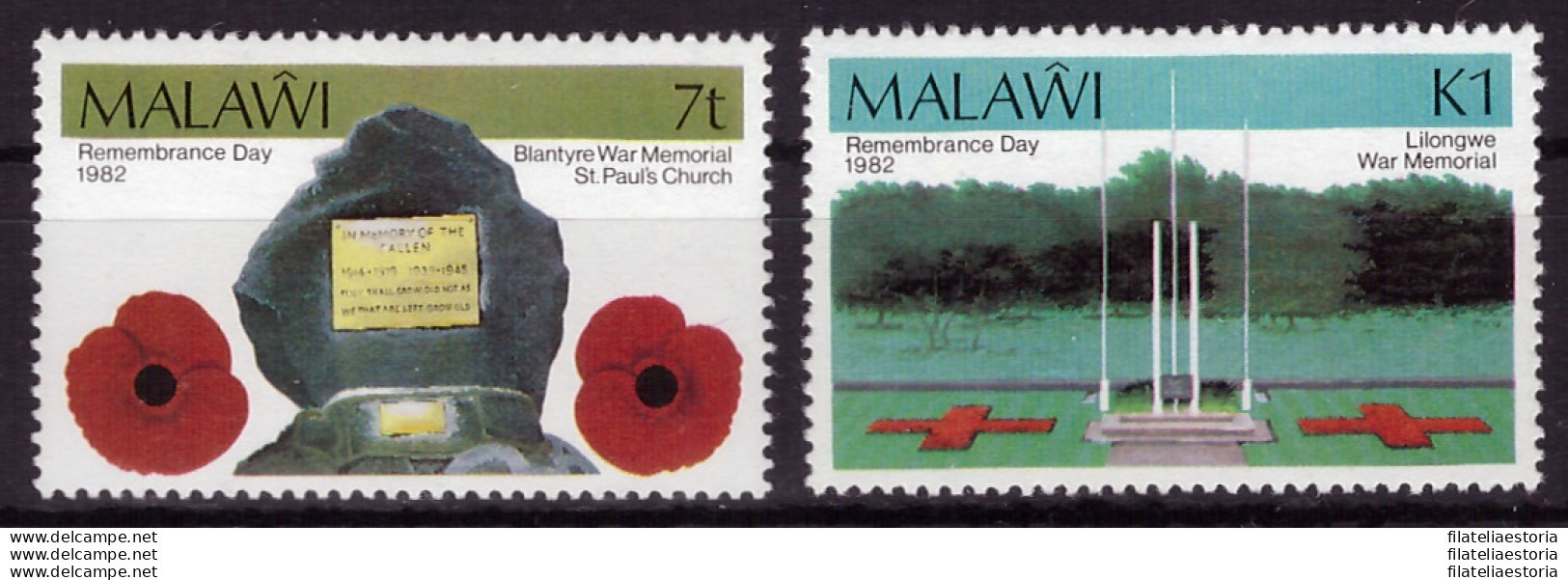 Malawi 1982 - MNH ** - Jour Du Souvenir - Michel Nr. 384-387 (09-070) - Malawi (1964-...)