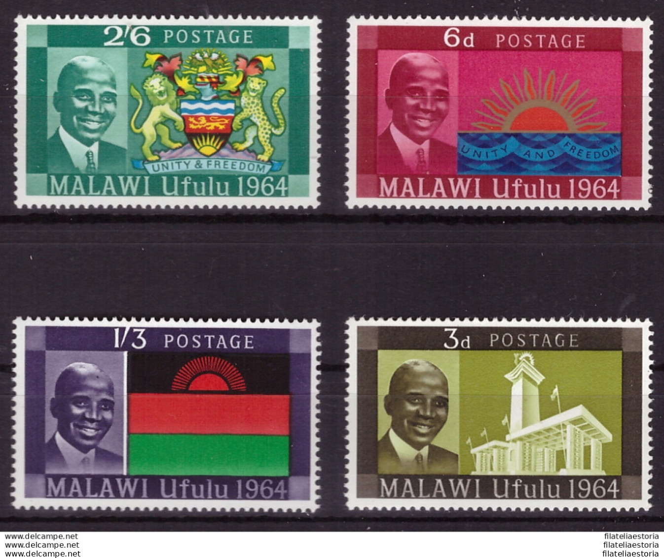 Malawi 1964 - MNH ** - Indépendance - Michel Nr. 15-18 Série Complète (09-050) - Malawi (1964-...)