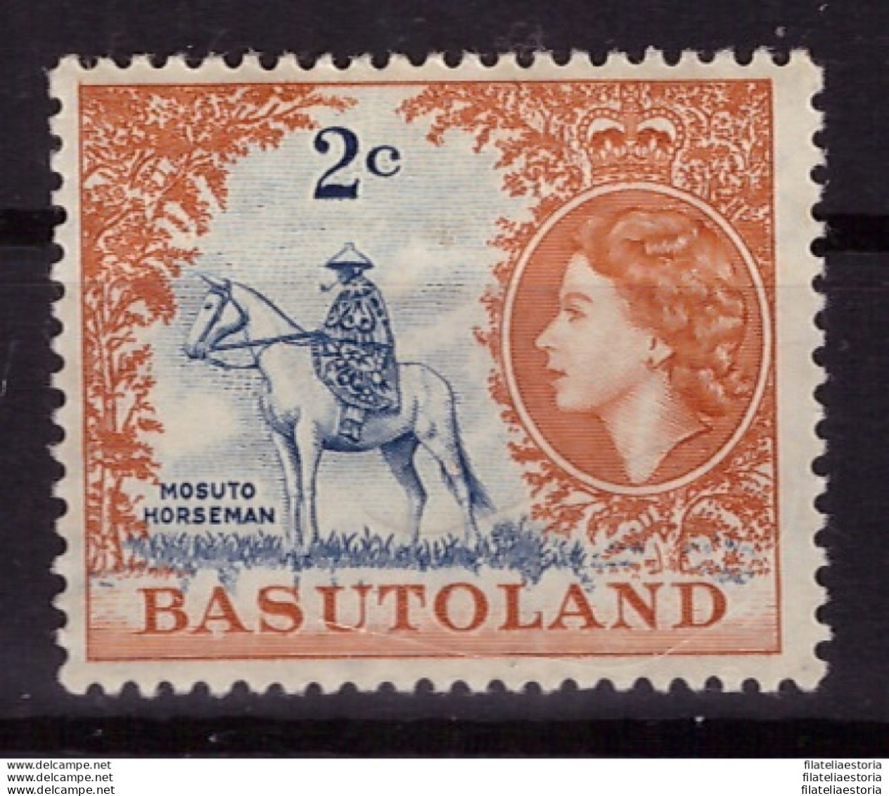 Basutoland 1962 - MH * - Reine Elizabeth II - Motifs Du Pays - Michel Nr. 74 (09-030) - 1933-1964 Kolonie Van De Kroon
