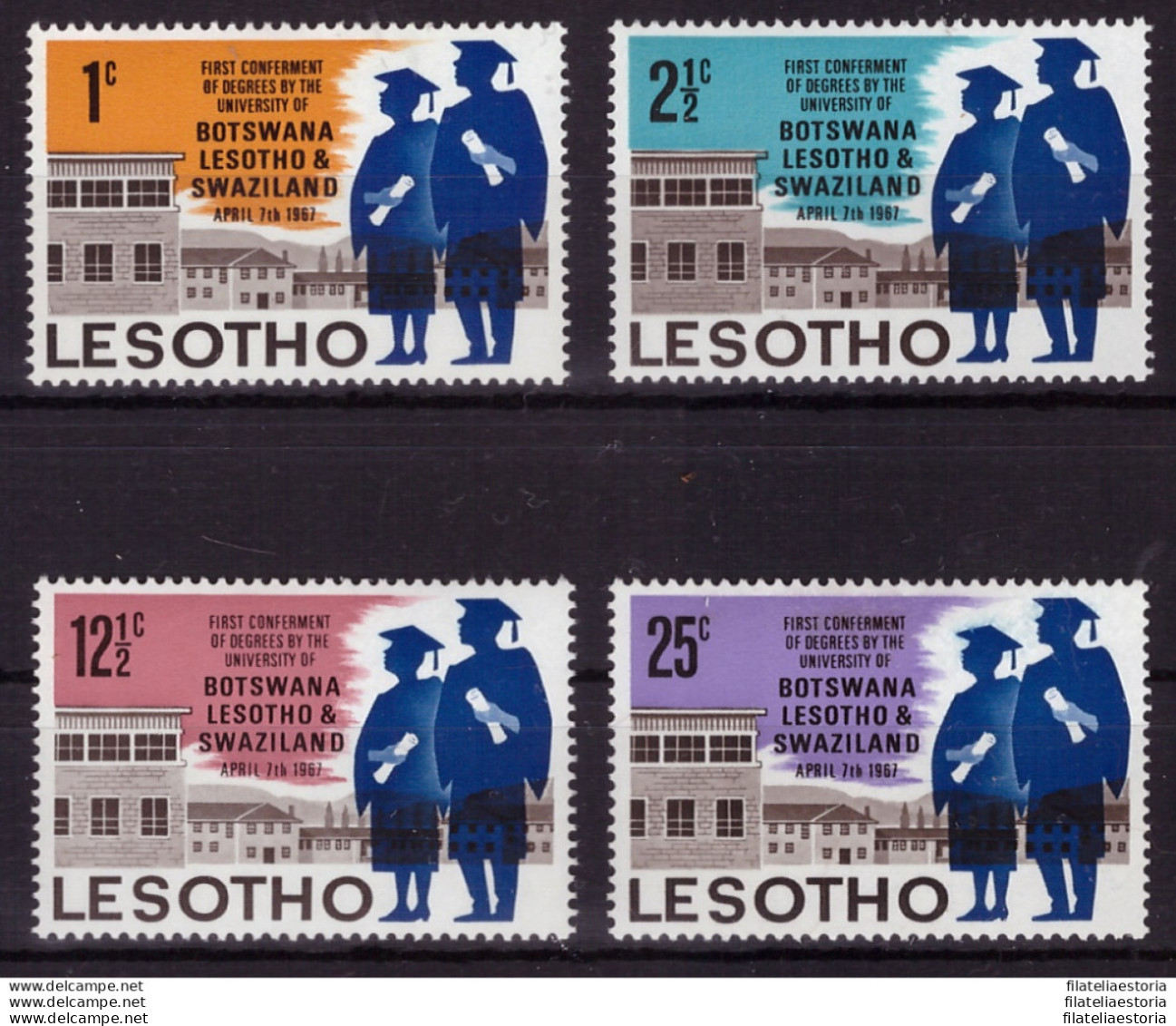 Lesotho 1967 - MNH ** - Universités - Michel Nr. 37-40 Série Complète (09-033) - Lesotho (1966-...)