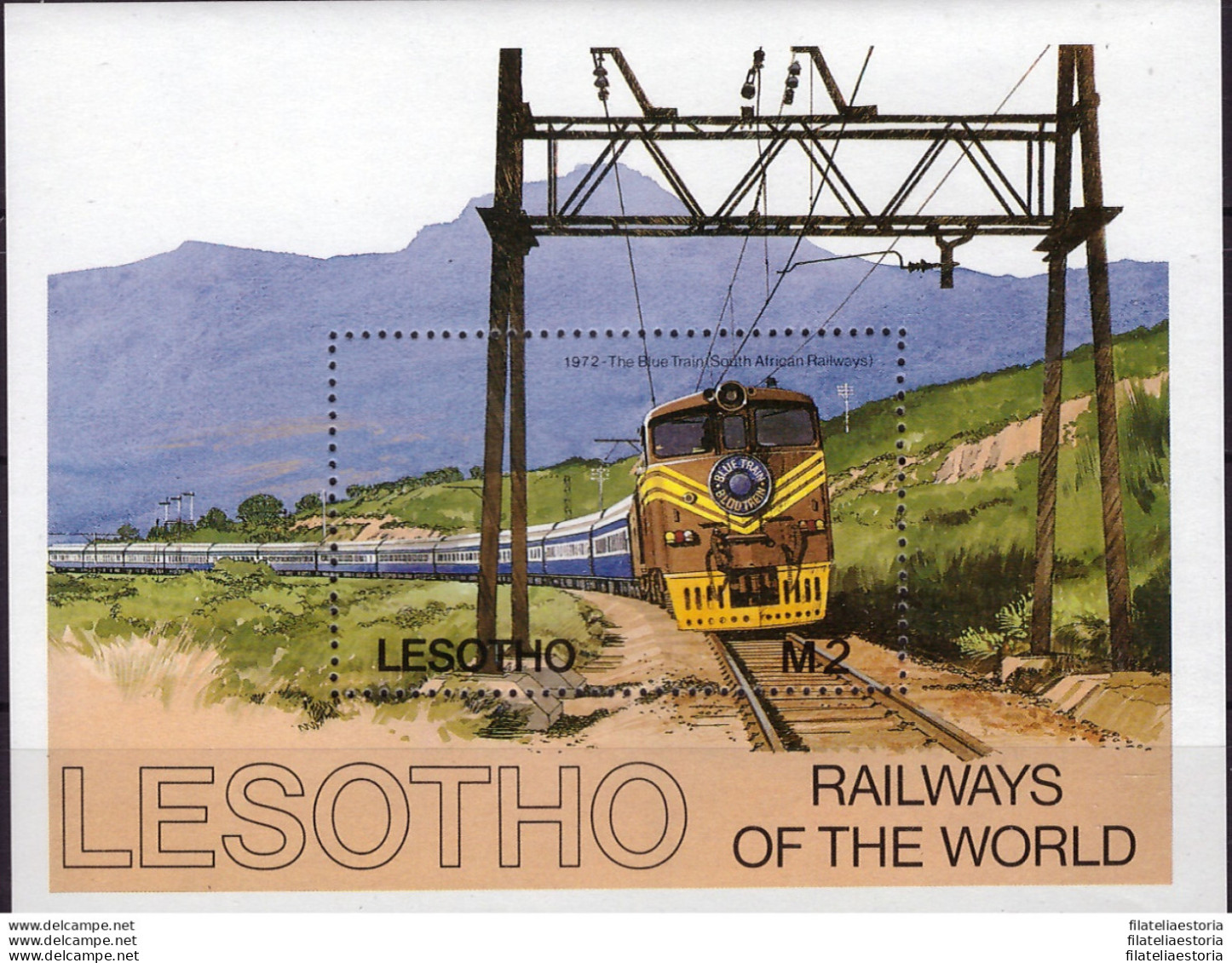Lesotho 1984 - MNH ** - Trains - Michel Nr. Bloc 23 (09-040) - Lesotho (1966-...)