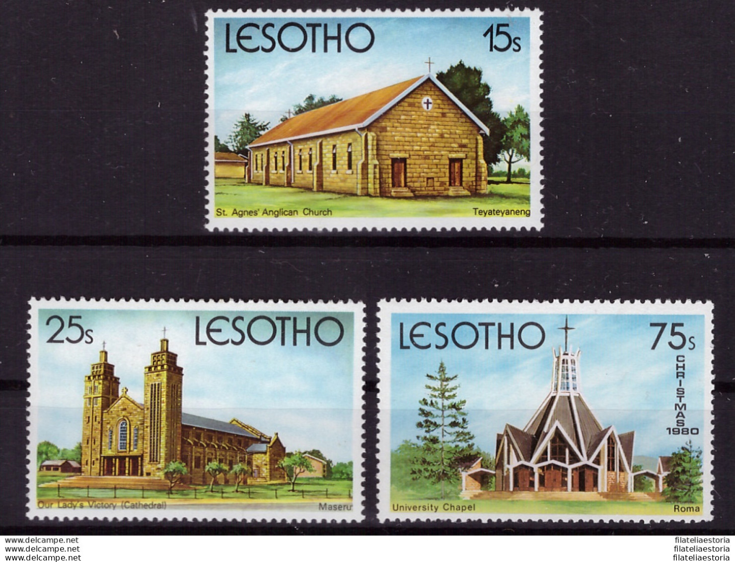 Lesotho 1980 - MNH ** - Noël - Michel Nr. 320-322 (09-036) - Lesotho (1966-...)