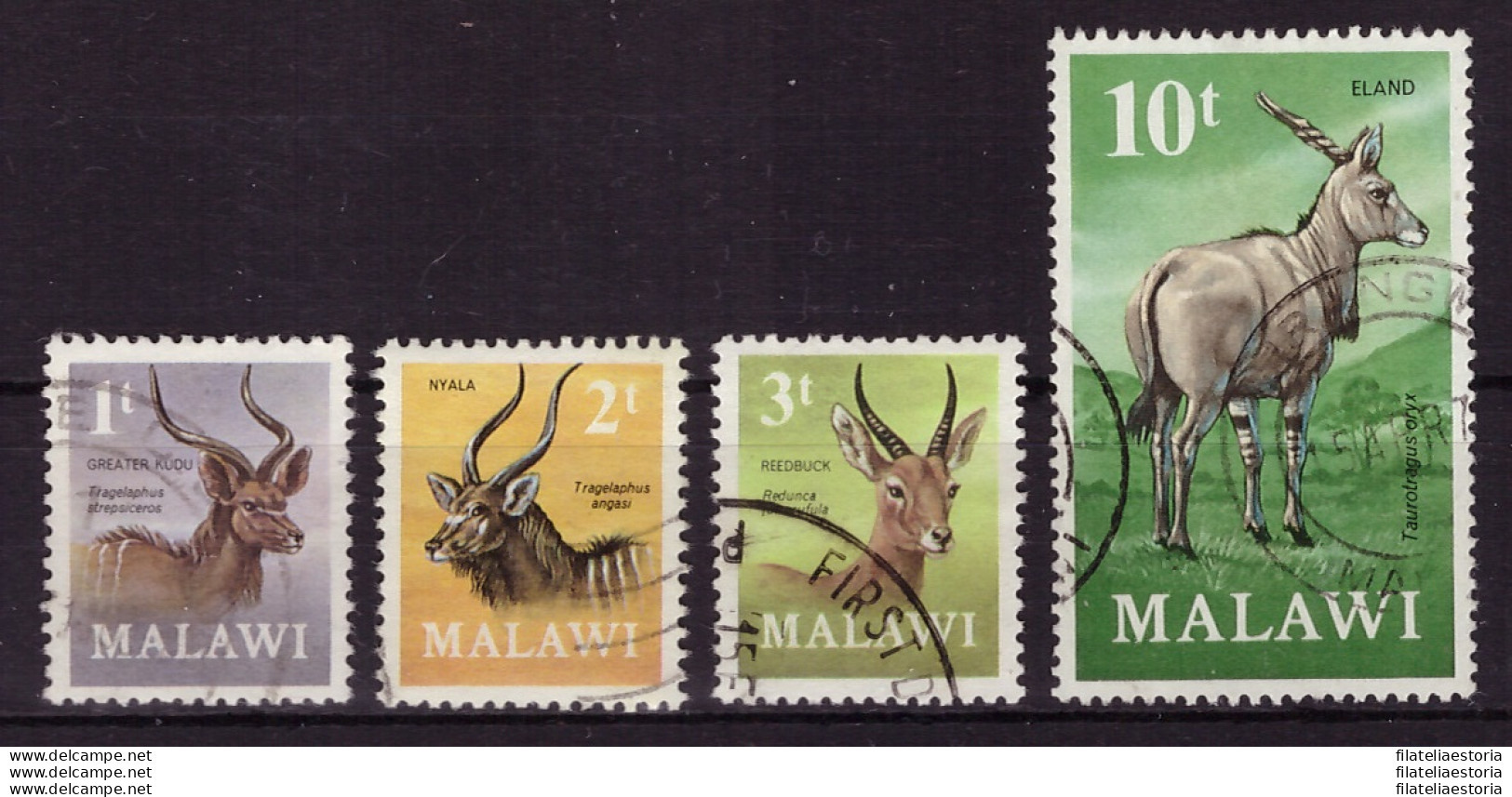 Malawi 1971 - Oblitéré - Antilopes Et Gazelles - Michel Nr. 148-150 153 (09-081) - Malawi (1964-...)