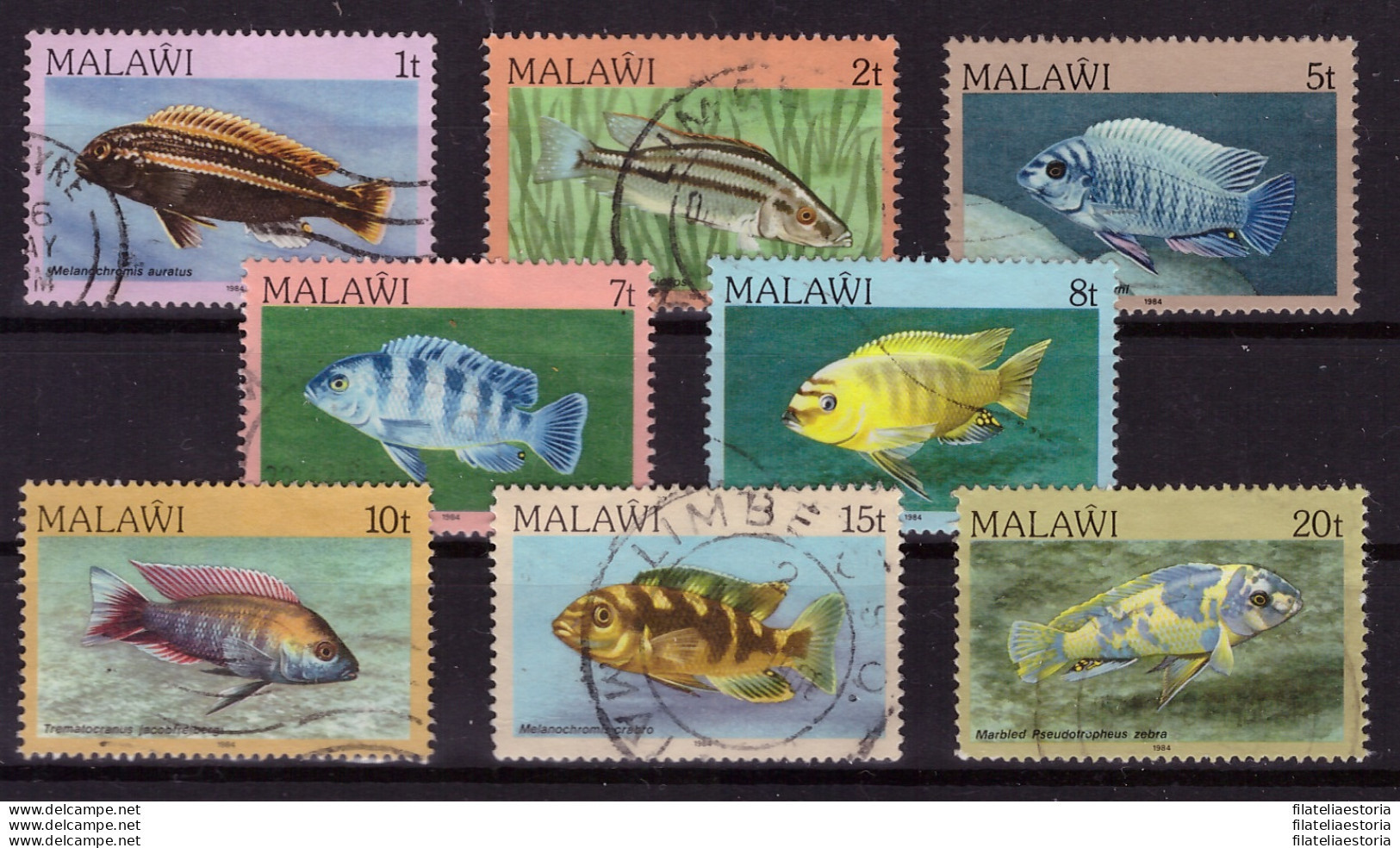 Malawi 1984 - Oblitéré - Poissons - Michel Nr. 409I-416I (09-100) - Malawi (1964-...)