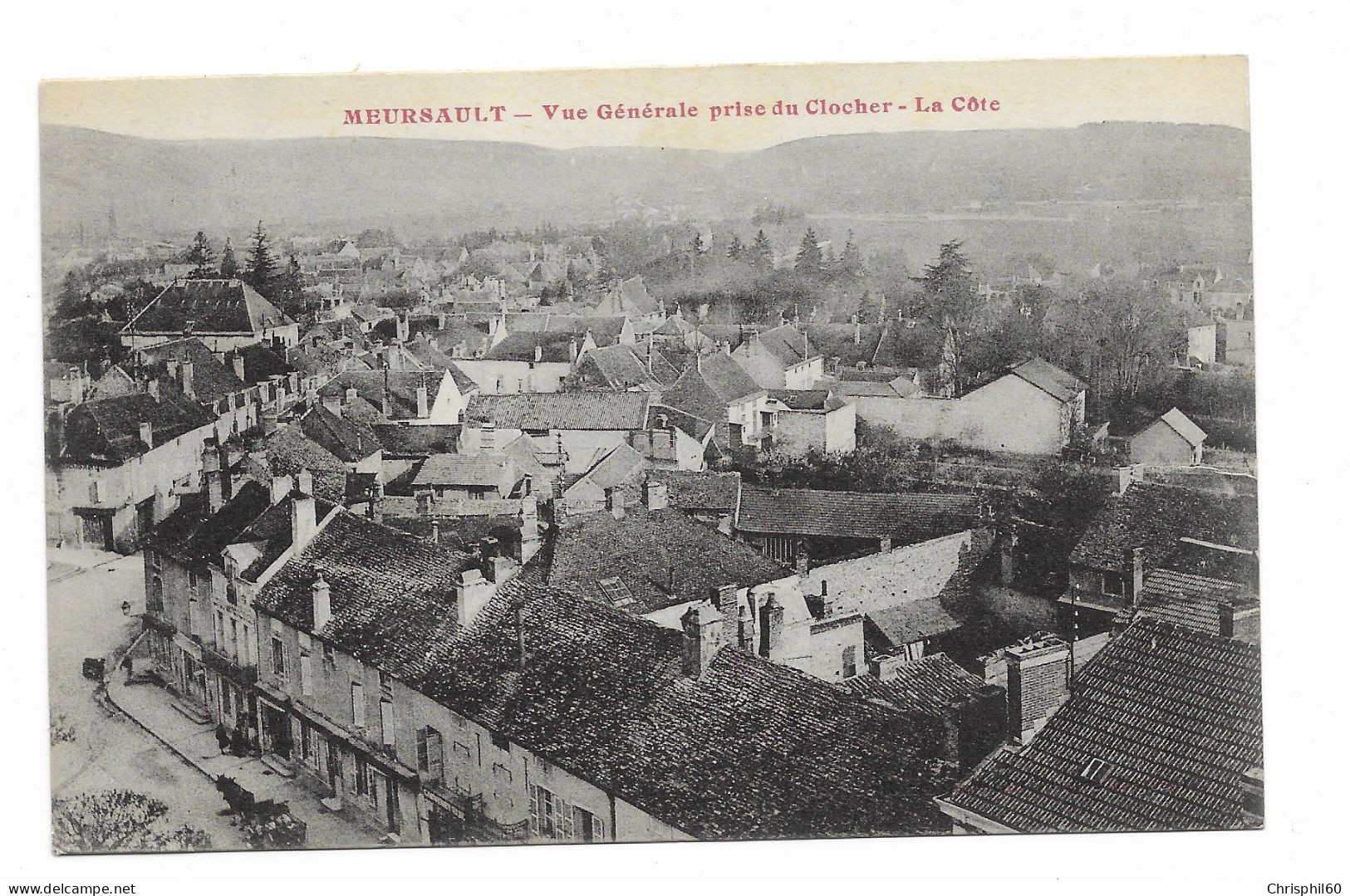 CPA écrite En 1917 - MEURSAULT - Vue Générale Prise Du Clocher - La Côte - - Meursault