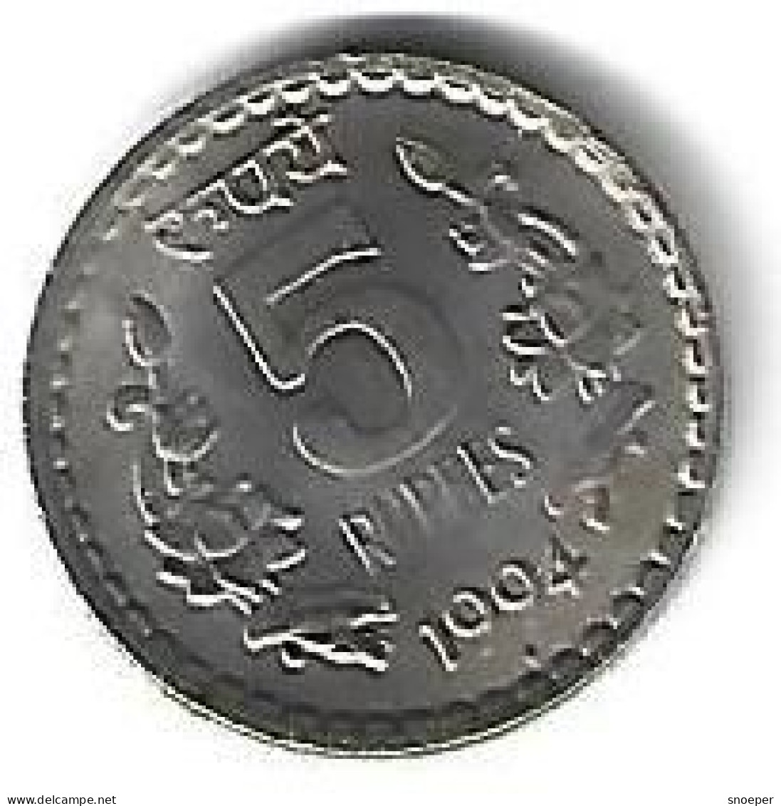 *india 5 Rupee 1994 B   Km 154.1 Xf+ - Inde