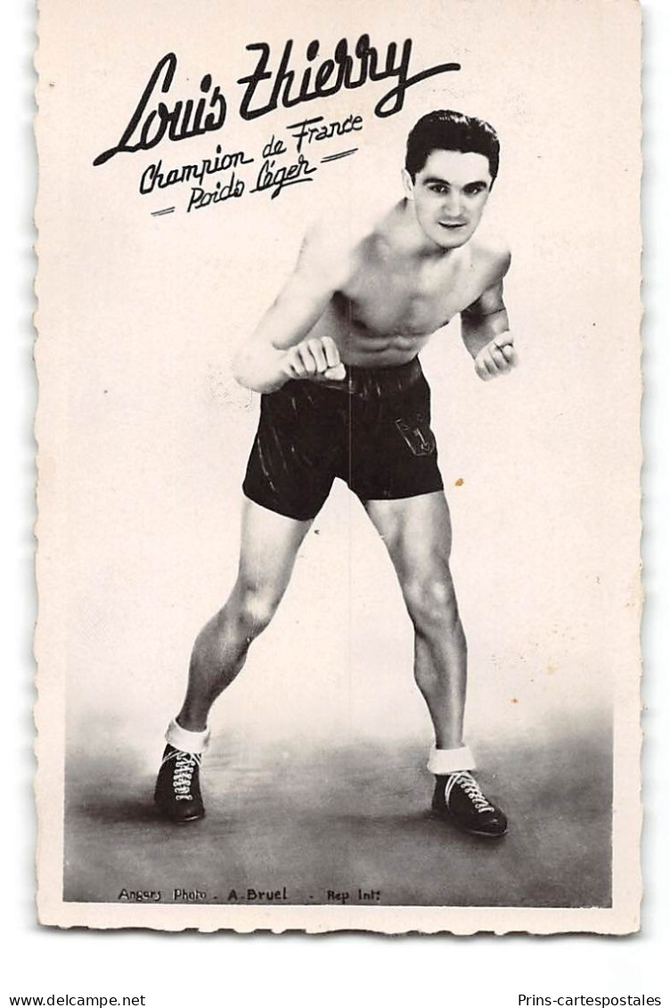 Photo Format CPA Boxe Louis Thierry - Boxe