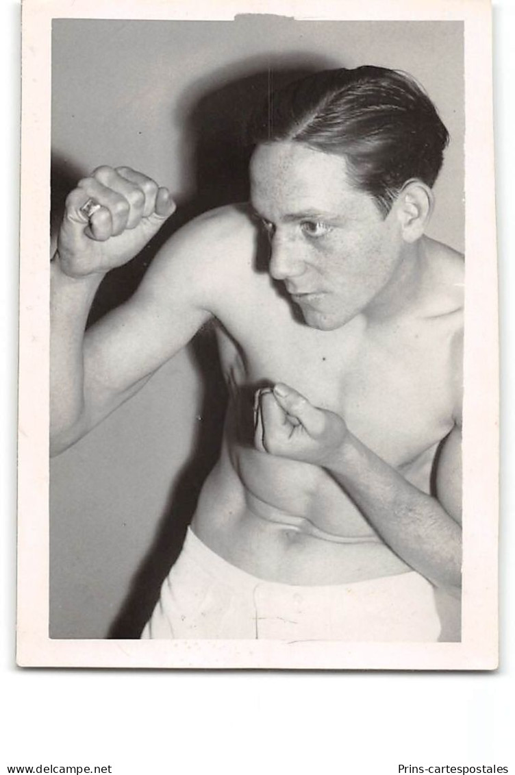 Photo Format CPA Boxe Gustave Degouve - Boxe