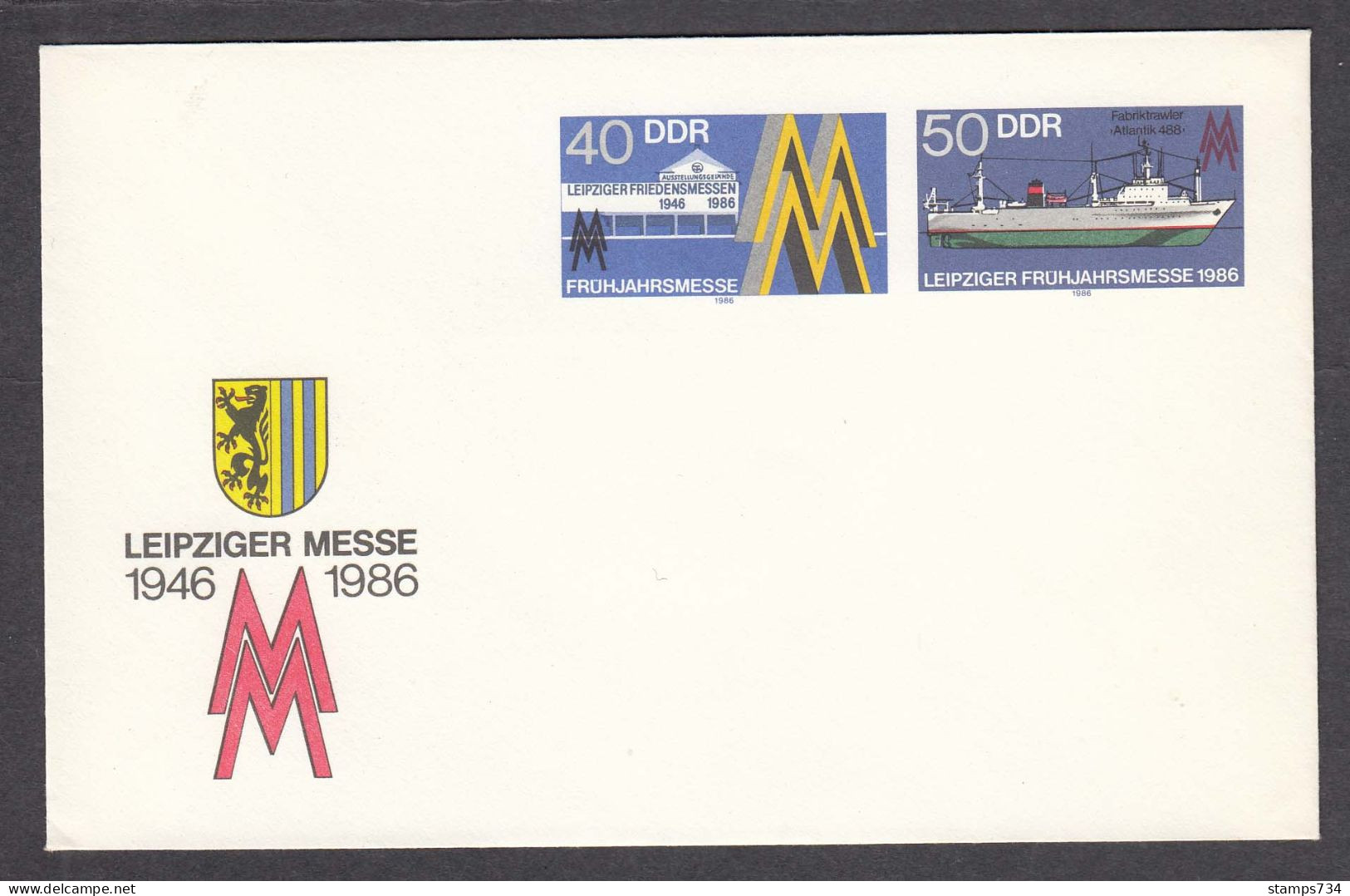 DDR 11/1986 - Leipzig Trade Fair, Post. Stationery (cover), Mint - Enveloppes - Neuves