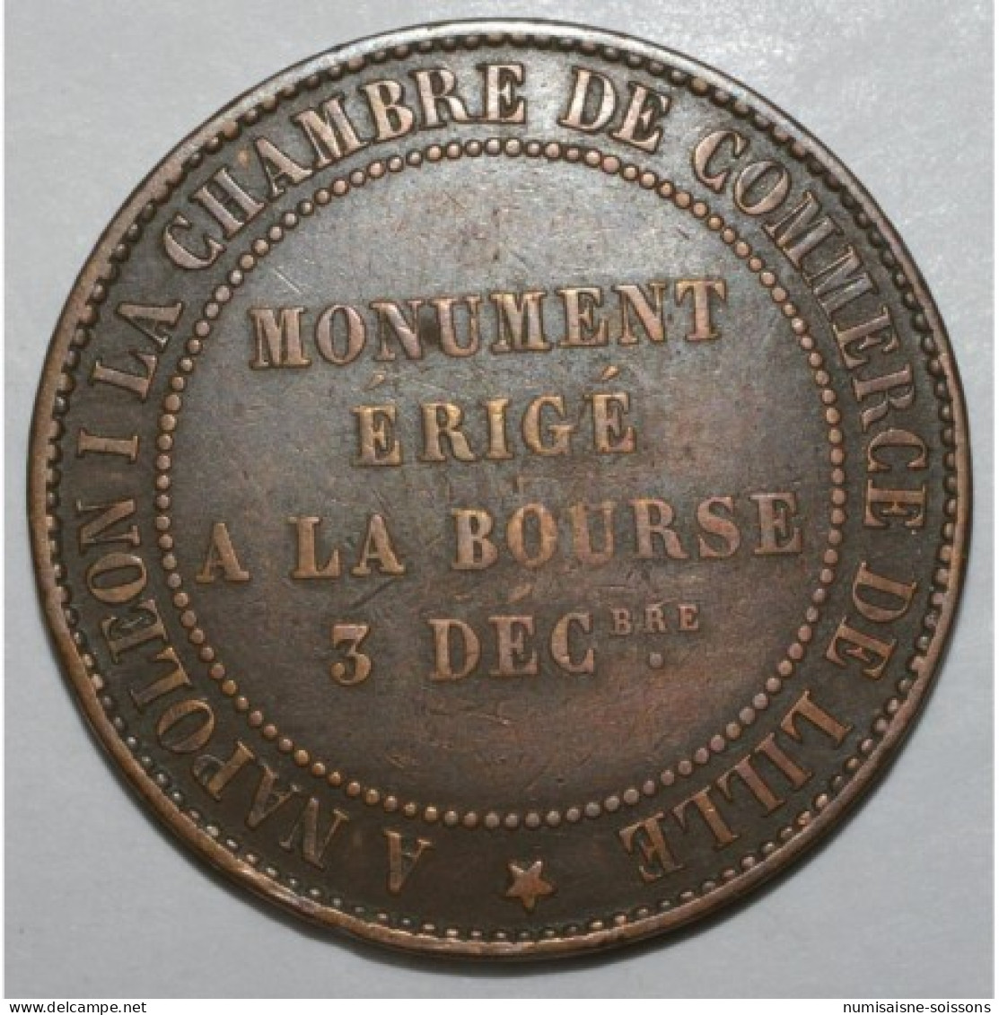 GAOURY 251 - 10 CENTIMES 1854 MODULE - LILLE - MONUMENT ERIGE A LA BOURSE 03.12.1854 - TB - 10 Centimes