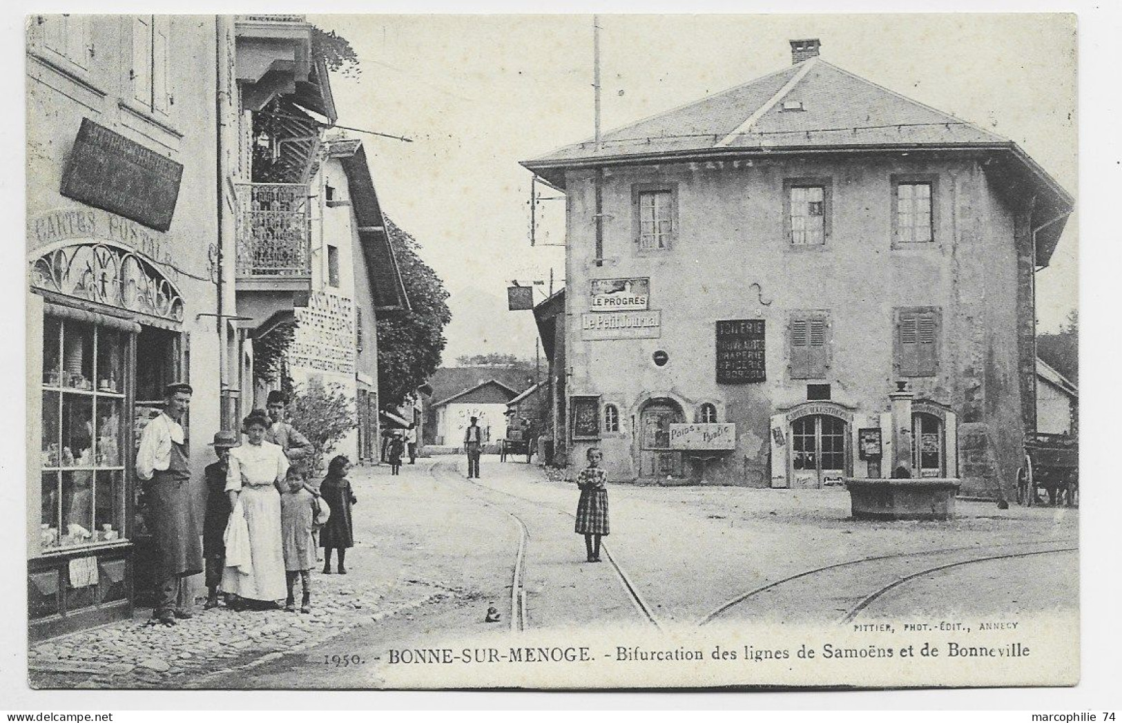 BONNE SUR MENOGE HTE SAVOIE BIFURCATION DES LIGNES SAMOENS ET DE BONNEVILLE - Bonne