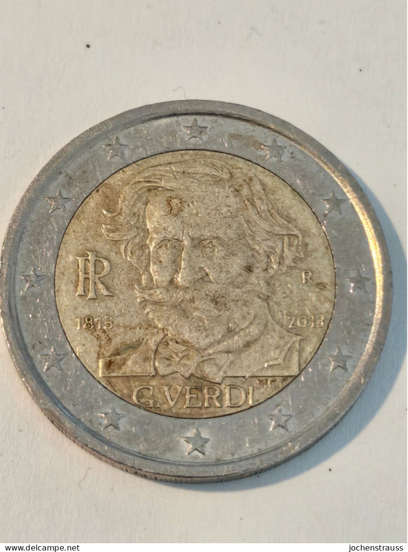 2 Euro - Italien - 2013 Geburtstag Giuseppe Verdi - Italia