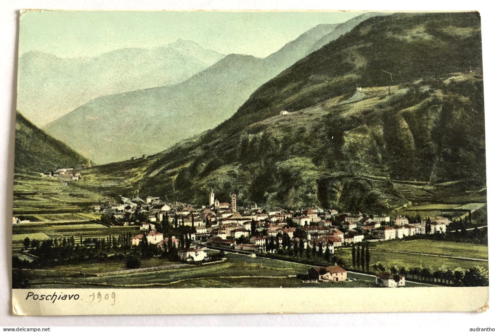 CPA Précurseur Suisse POSCHIAVO - 1909 - Künzli-Tobler Zürich - Poschiavo