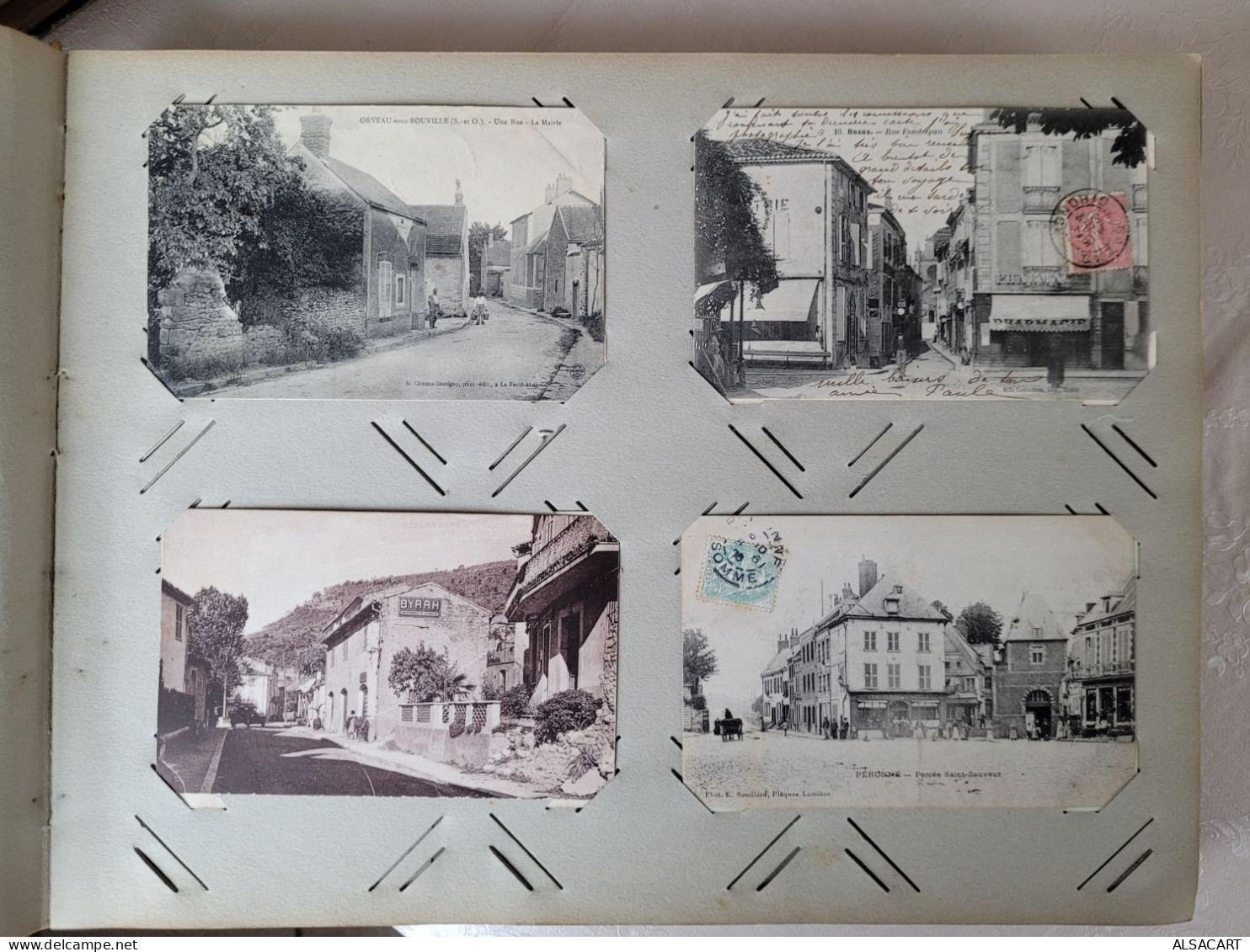 album  environs 250 cartes postales écrite divers france aves des belles animations