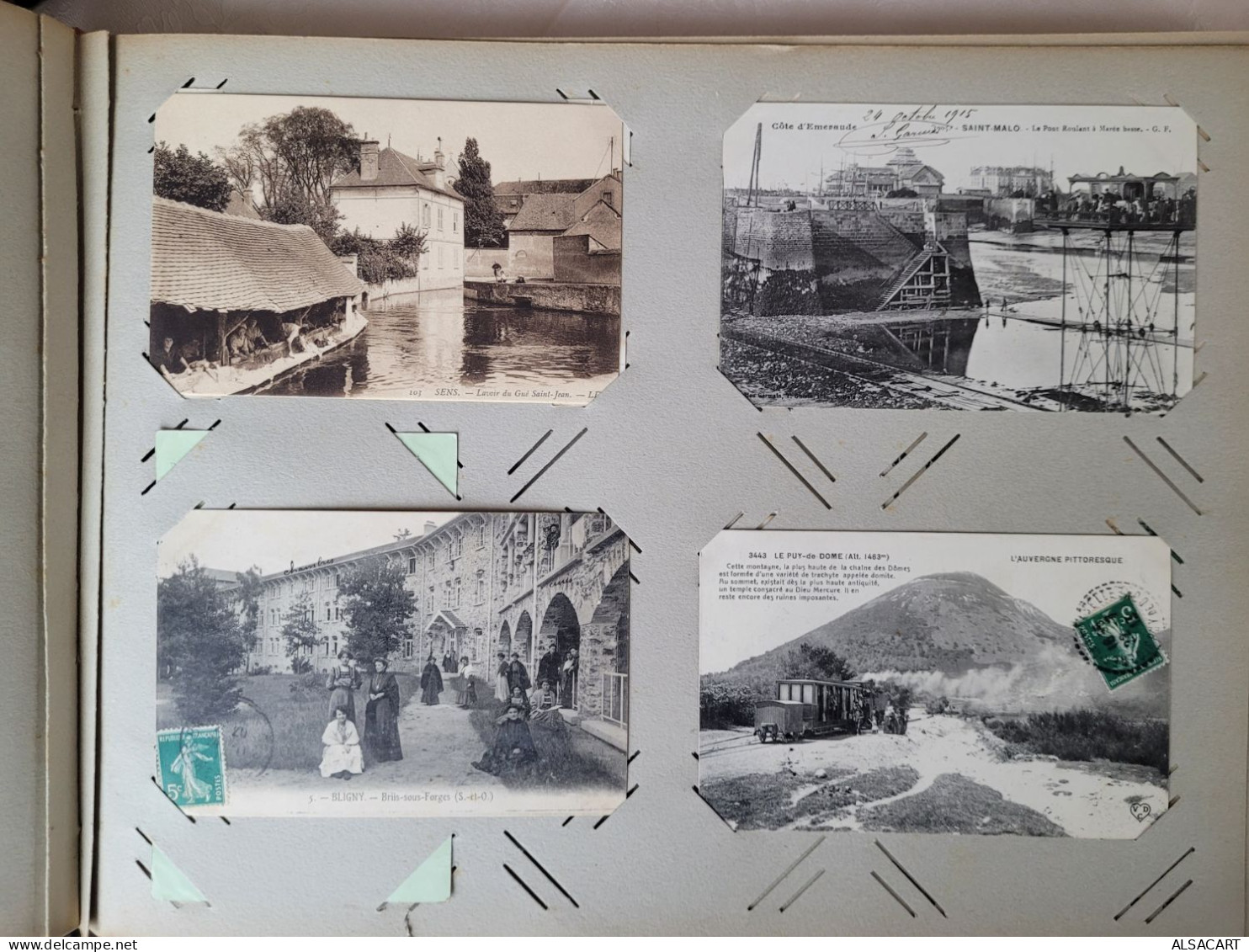 album  environs 250 cartes postales écrite divers france aves des belles animations