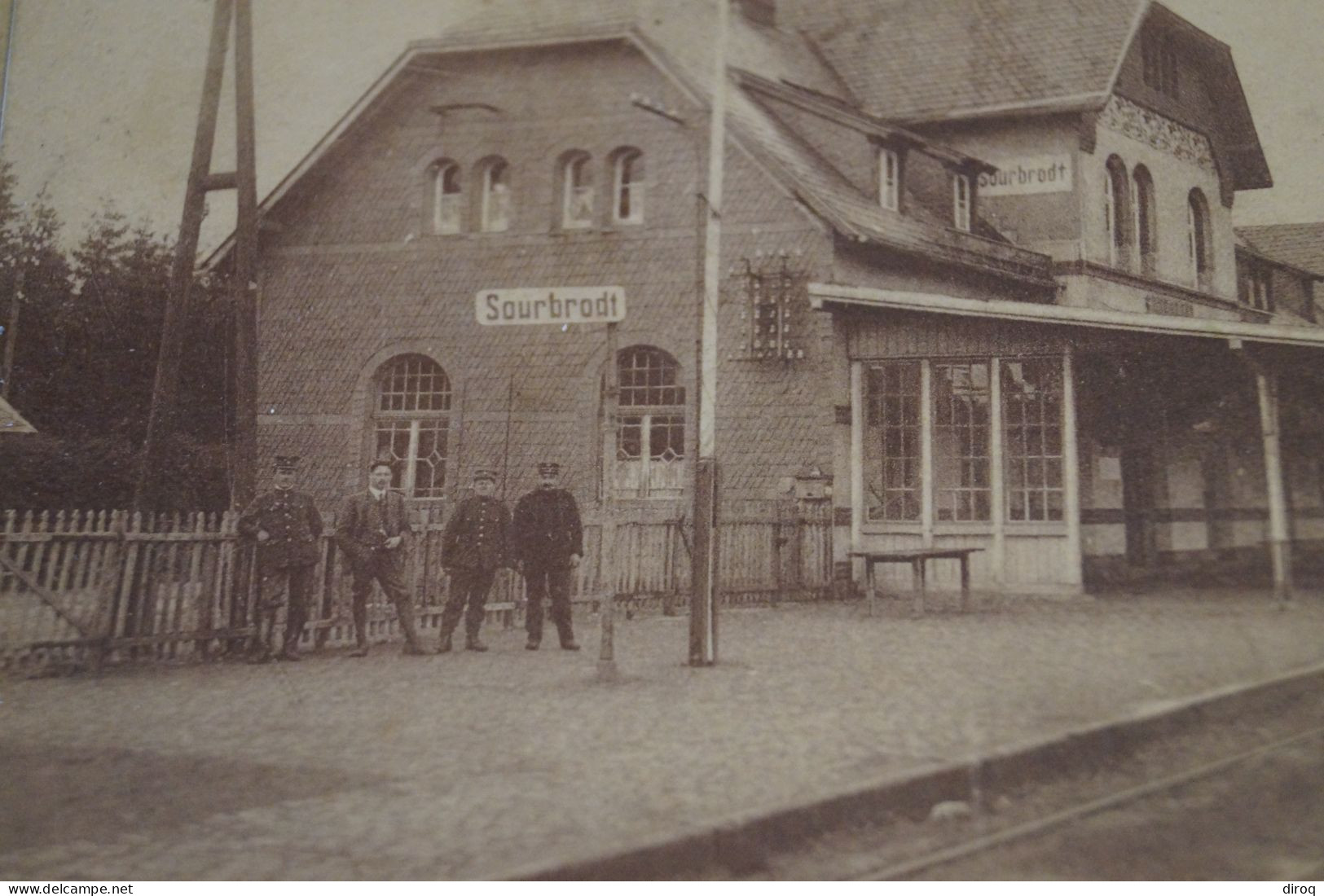 Superbe Ancienne Carte,Camp D'Elsenborn La Gare De Sourbrodt 1921 - Butgenbach - Buetgenbach