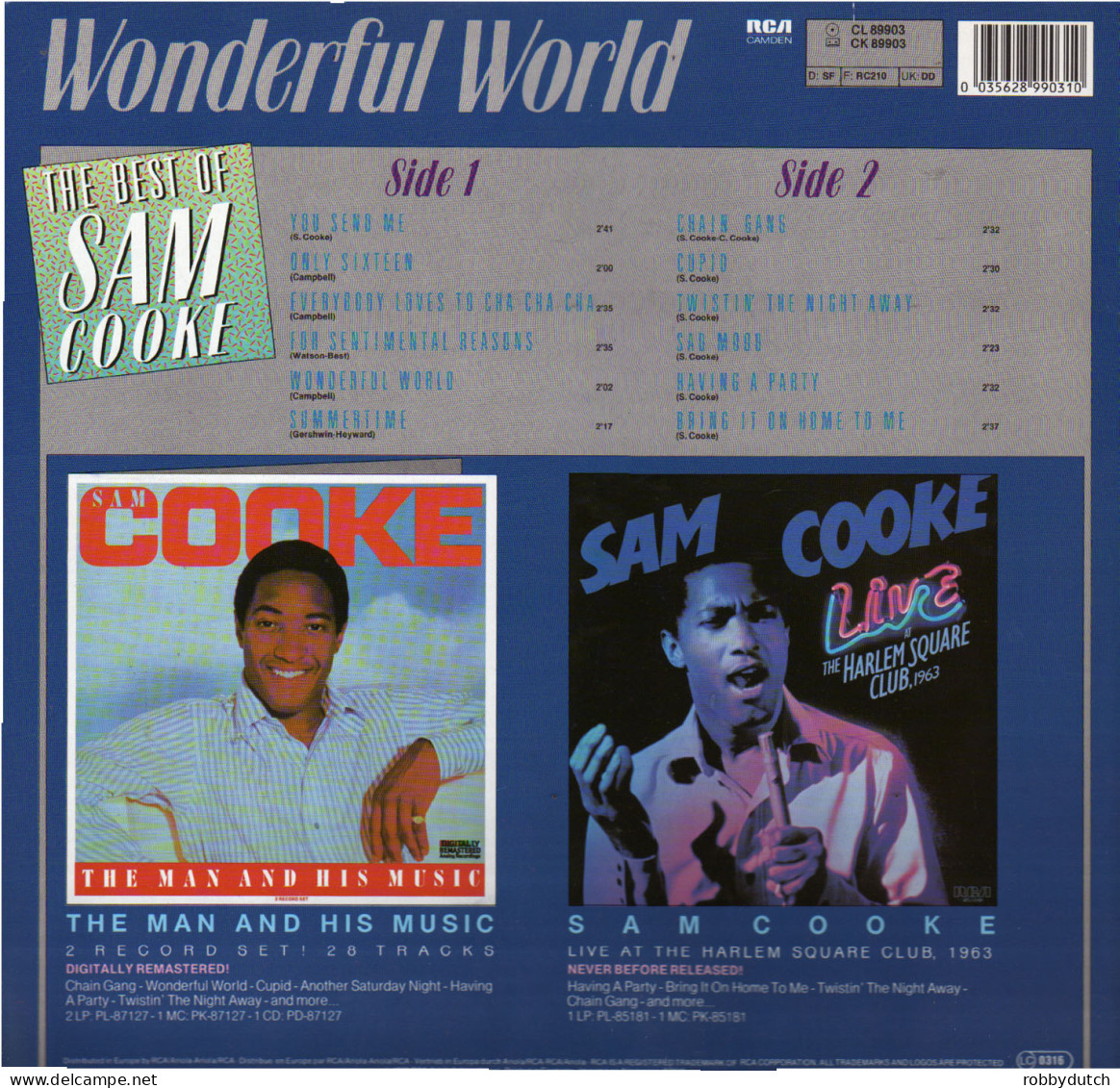 * LP *  SAM COOKE - WONDERFUL WORLD (The Best Of - Europe 1986 EX-) - Soul - R&B