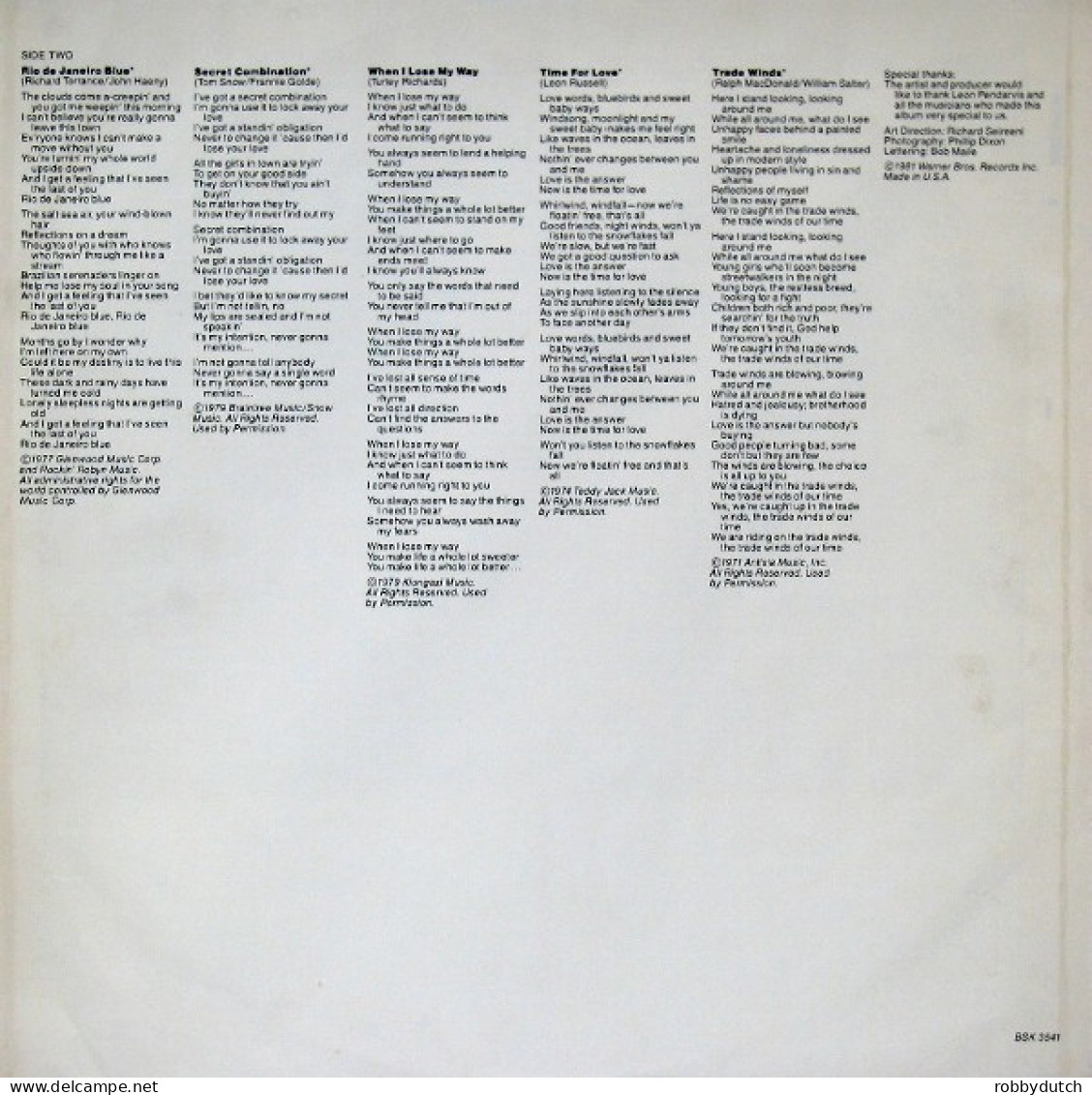 * LP *  RANDY CRAWFORD - SECRET COMBINATION (Europe 1981 EX-) - Soul - R&B