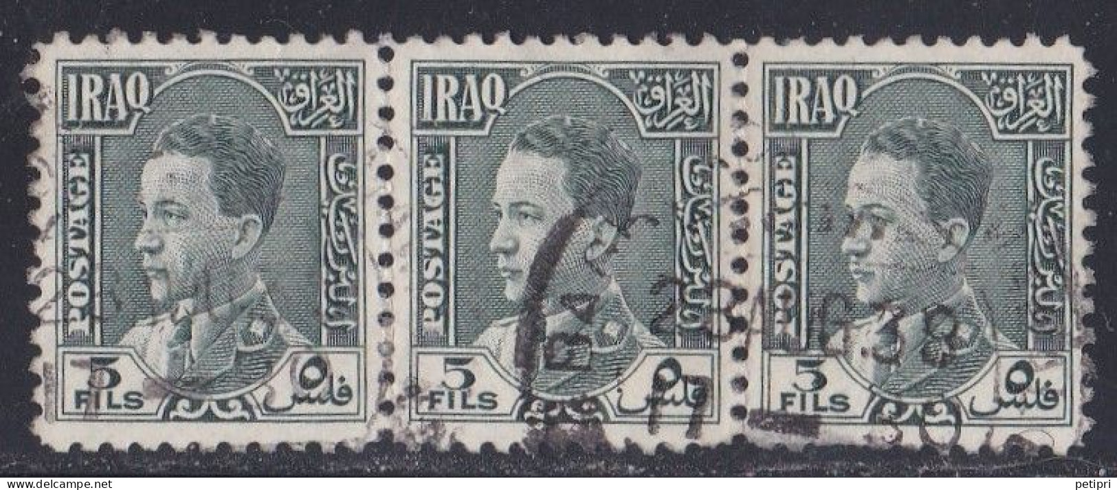 Asie - Iraq -   Scott  N °  65  Bande De 3 Oblitérés - Iraq