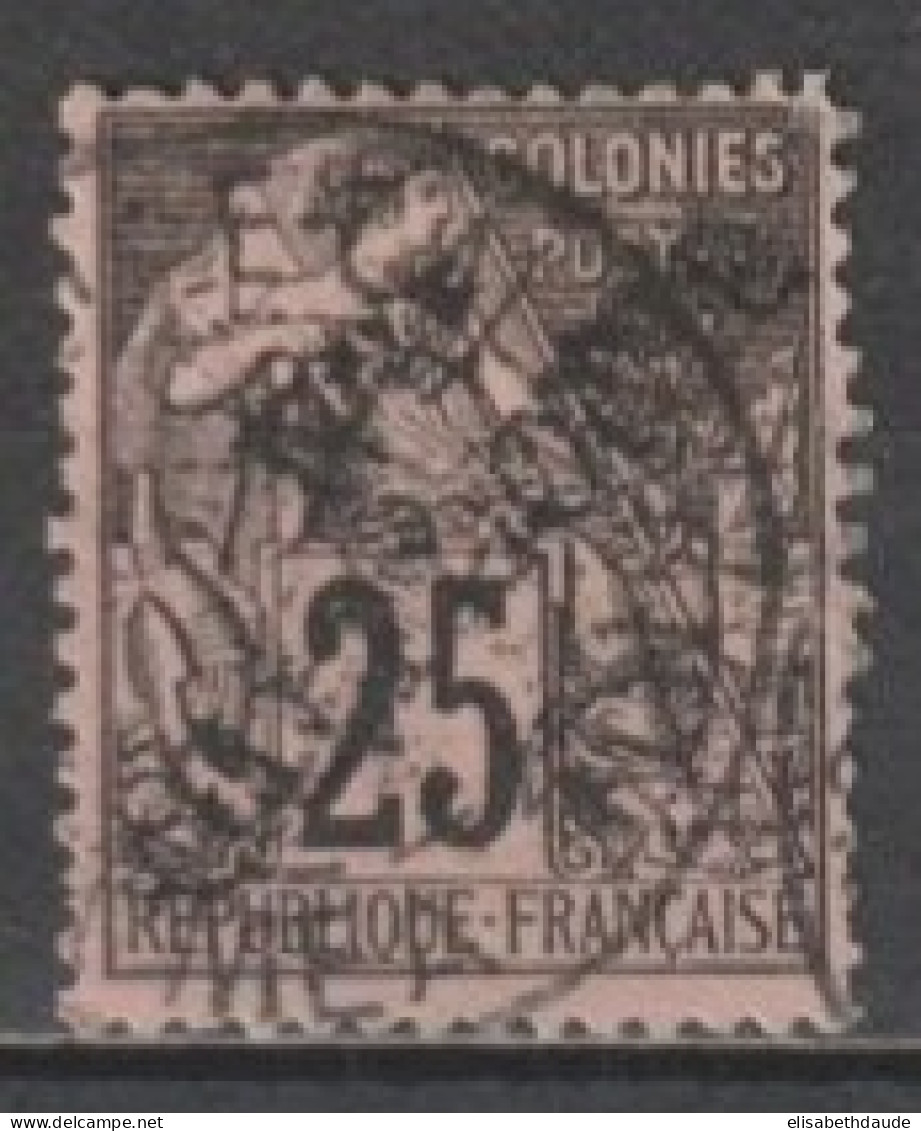 NOUVELLE CALEDONIE - 1892 - YVERT N°29 OBLITERE - COTE = 35 EUR - Gebruikt