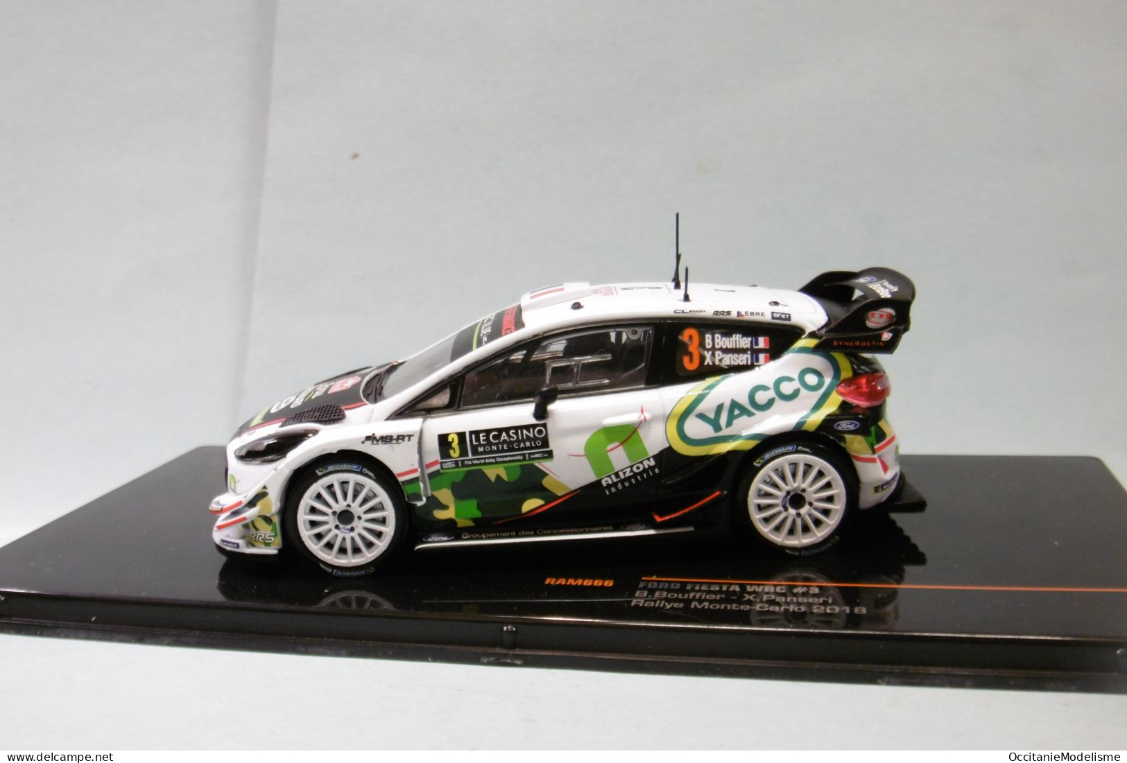 Ixo - FORD FIESTA WRC #3 Rallye Monte-Carlo 2018 Bouffier - Panseri Réf. RAM666 NBO Neuf 1/43 - Ixo