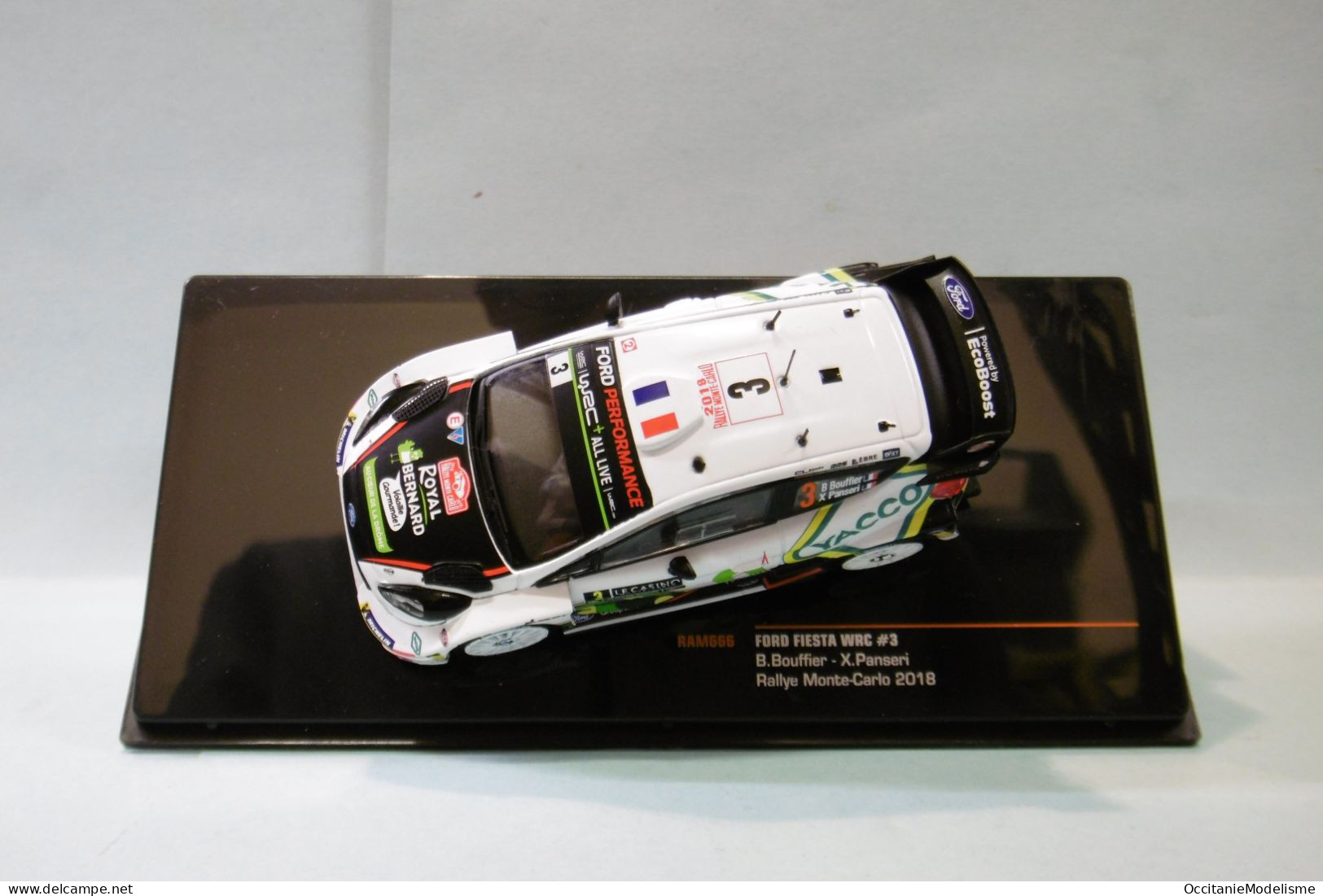 Ixo - FORD FIESTA WRC #3 Rallye Monte-Carlo 2018 Bouffier - Panseri Réf. RAM666 NBO Neuf 1/43 - Ixo