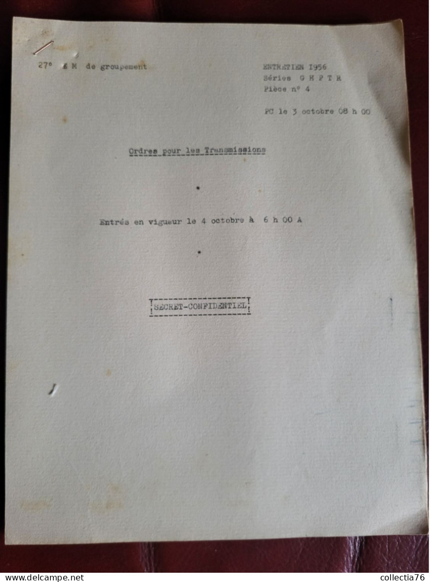 MILITARIA LOT DE 3 DOCUMENTS SUR LES COMMUNICATION ALPHABET PHONETIQUE OTAN SECRET CONFIDENTIEL - Französisch