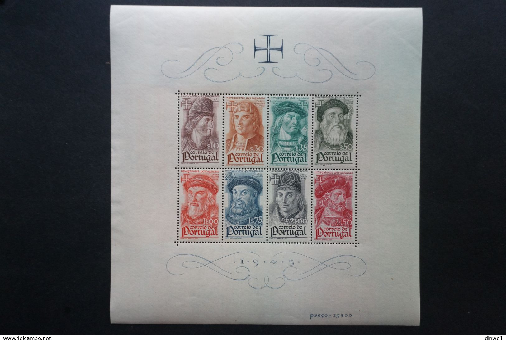 (G) Portugal - 1945 Navigators - Bloco 7 (MNH) - Neufs