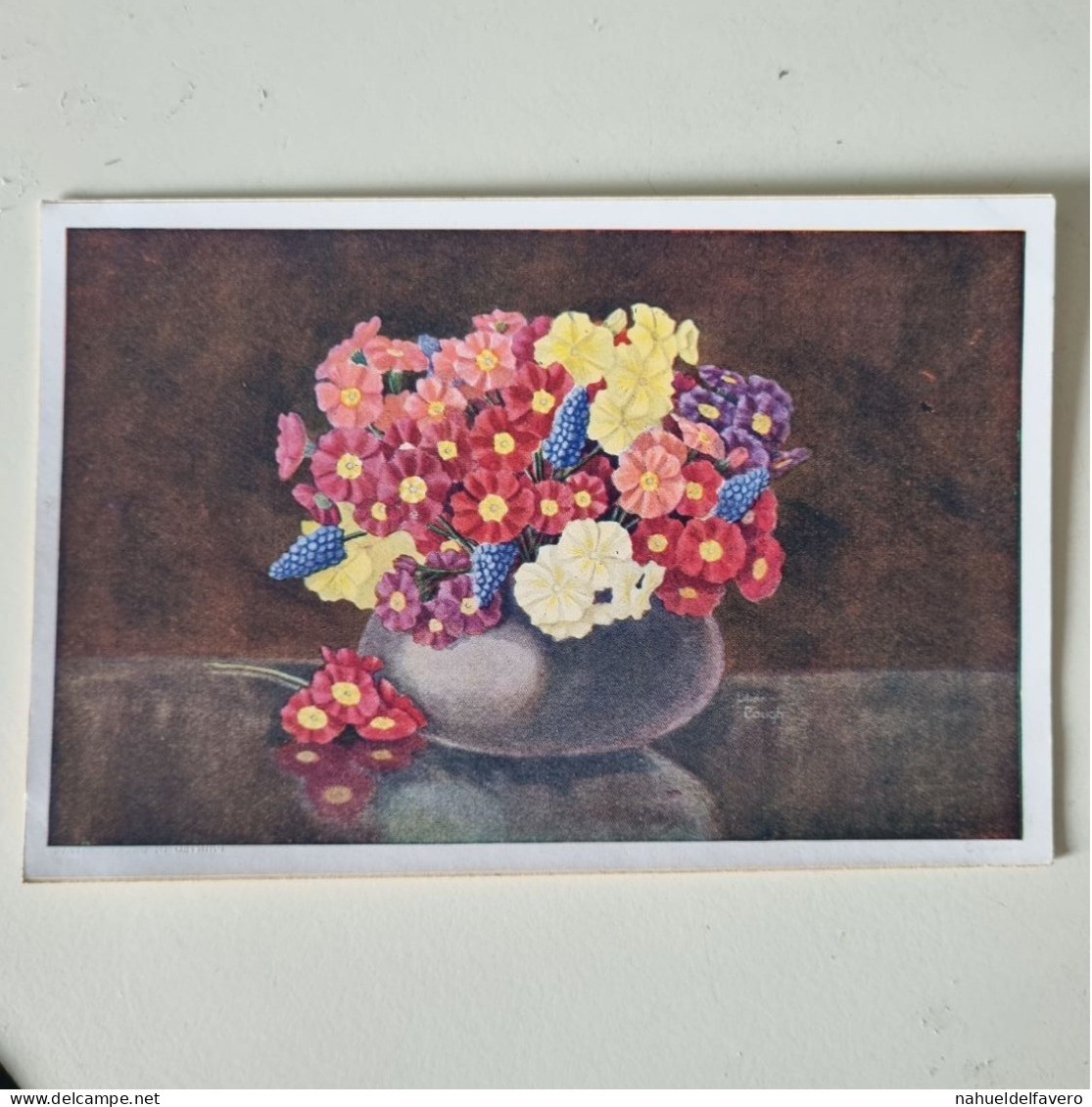 PH - PHOTO DESSINÉE - Couleur Des Photos - Fleurs Dans Un Vase - Gegenstände