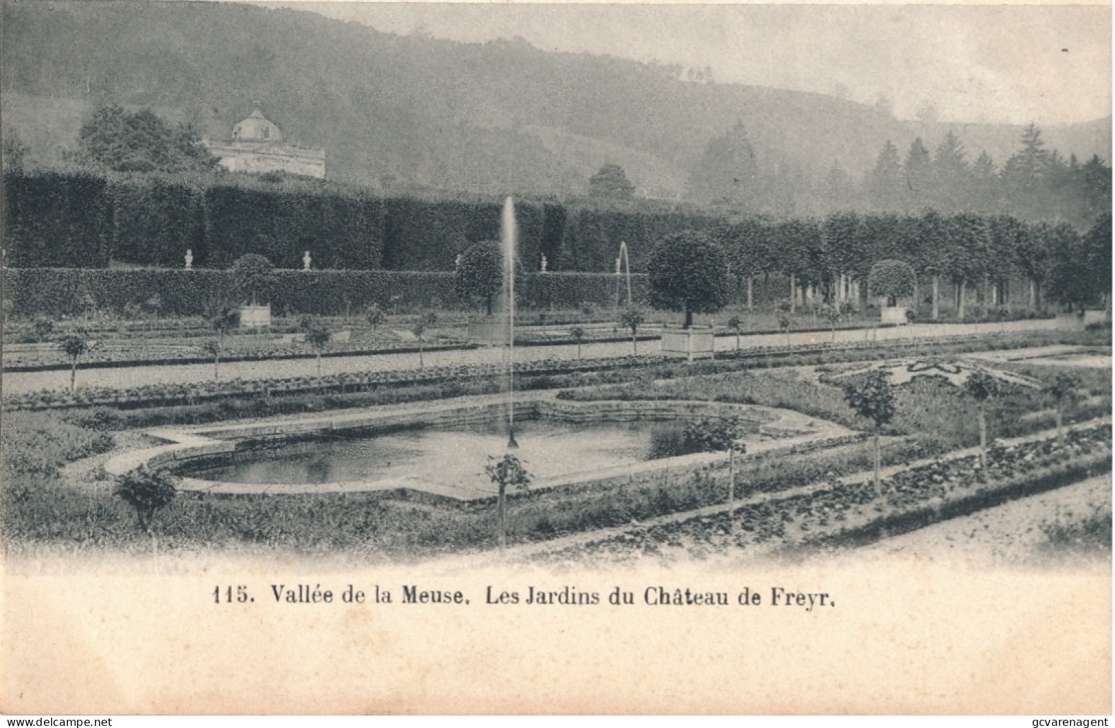 VALLEE DE LA MEUSE  LES JARDINS DU CHATEAU DE FREYR            2 SCANS - Hastière