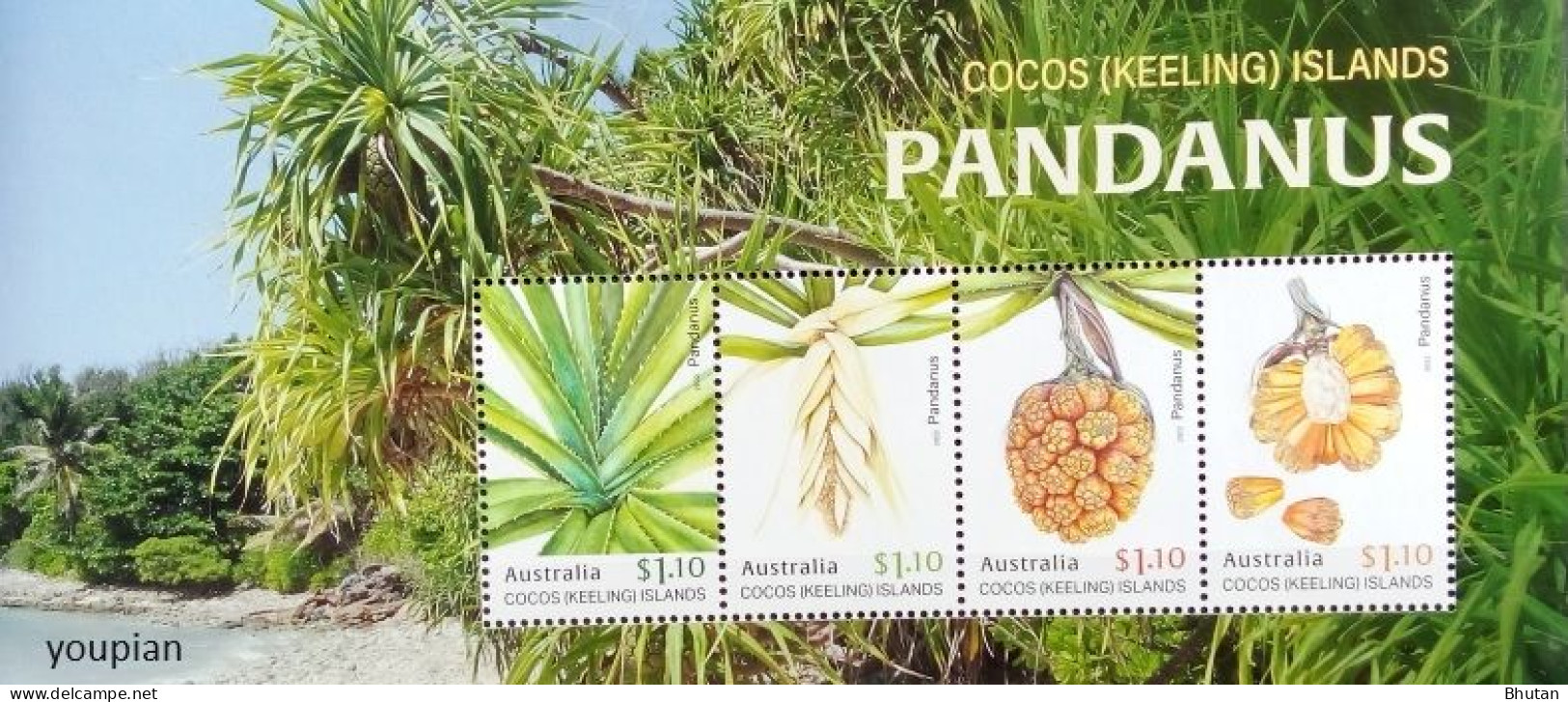 Cocos (Keeling) Islands 2022, Pandanus, MNH S/S - Islas Cocos (Keeling)