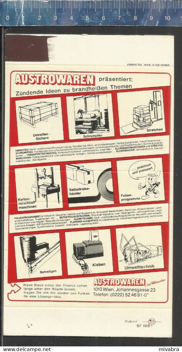 AUSTROWAREN WIEN PRÄSENTIERT..... - OLD  BIG ADVERTISING MATCHBOX SKILLET AUSTRIA SIRIUS SOLO - Boites D'allumettes - Etiquettes