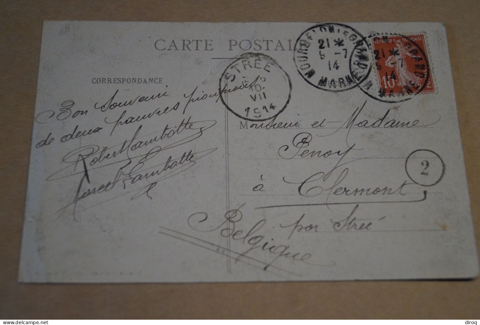 Superbe Ancienne Carte Camp De Chalon 1914,pour Collection - Guerre 1914-18