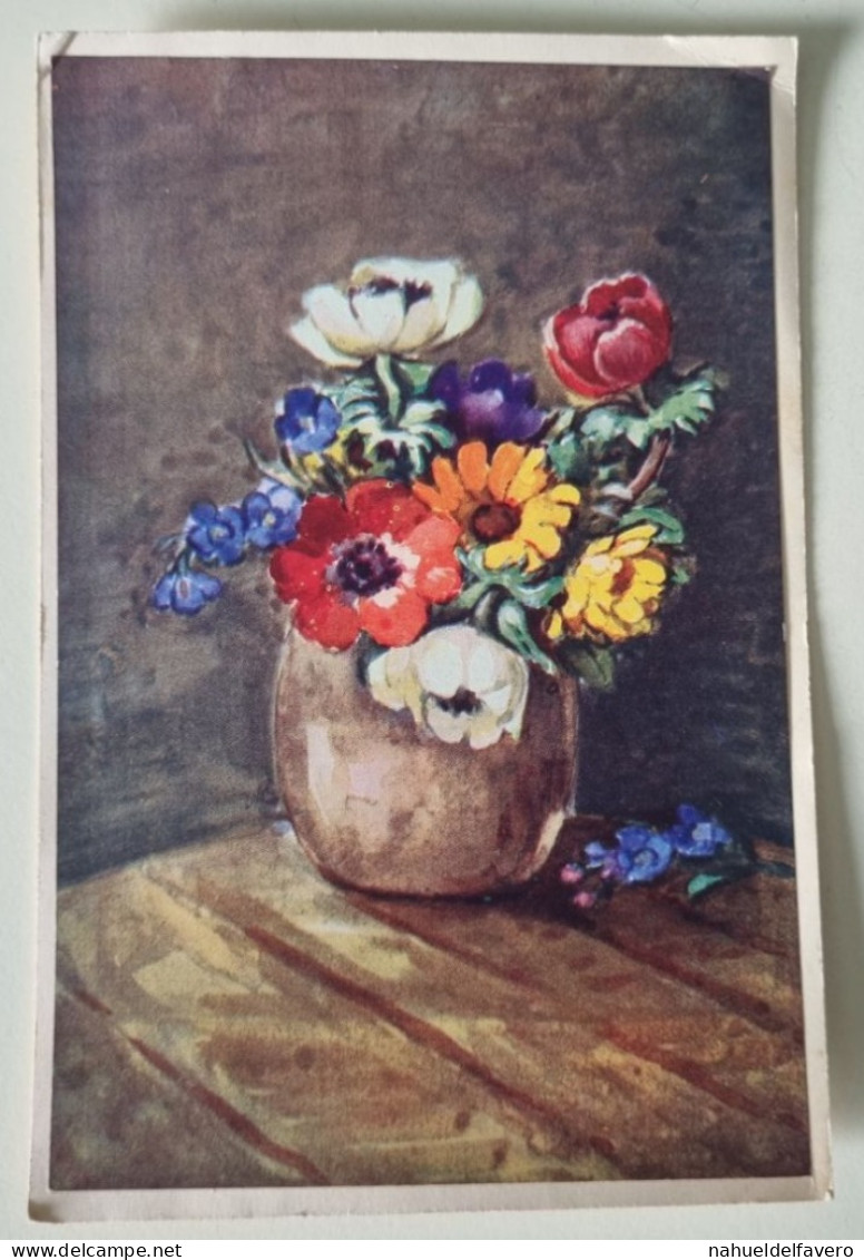 PH - PHOTO DESSINÉE - Couleur Des Photos - Fleurs Dans Un Vase - Objets