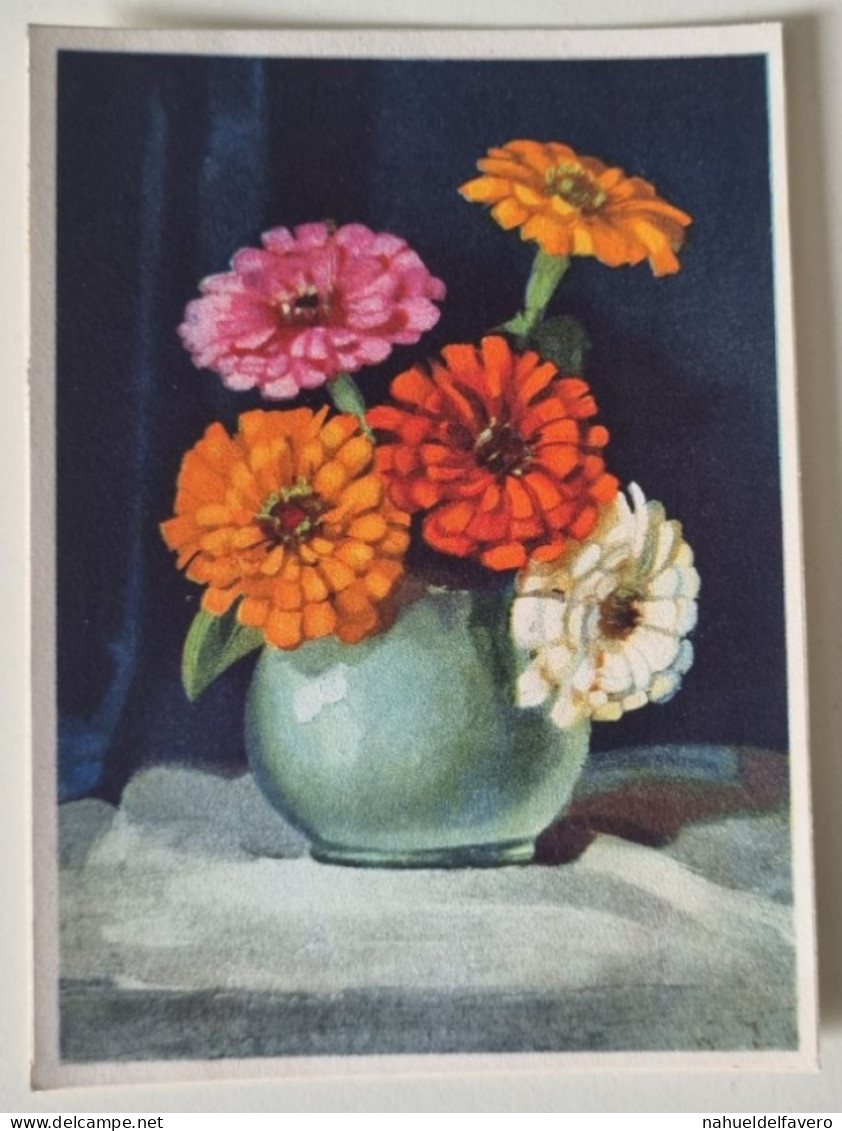 PH - PHOTO DESSINÉE - Couleur Des Photos - Fleurs Dans Un Vase - Gegenstände