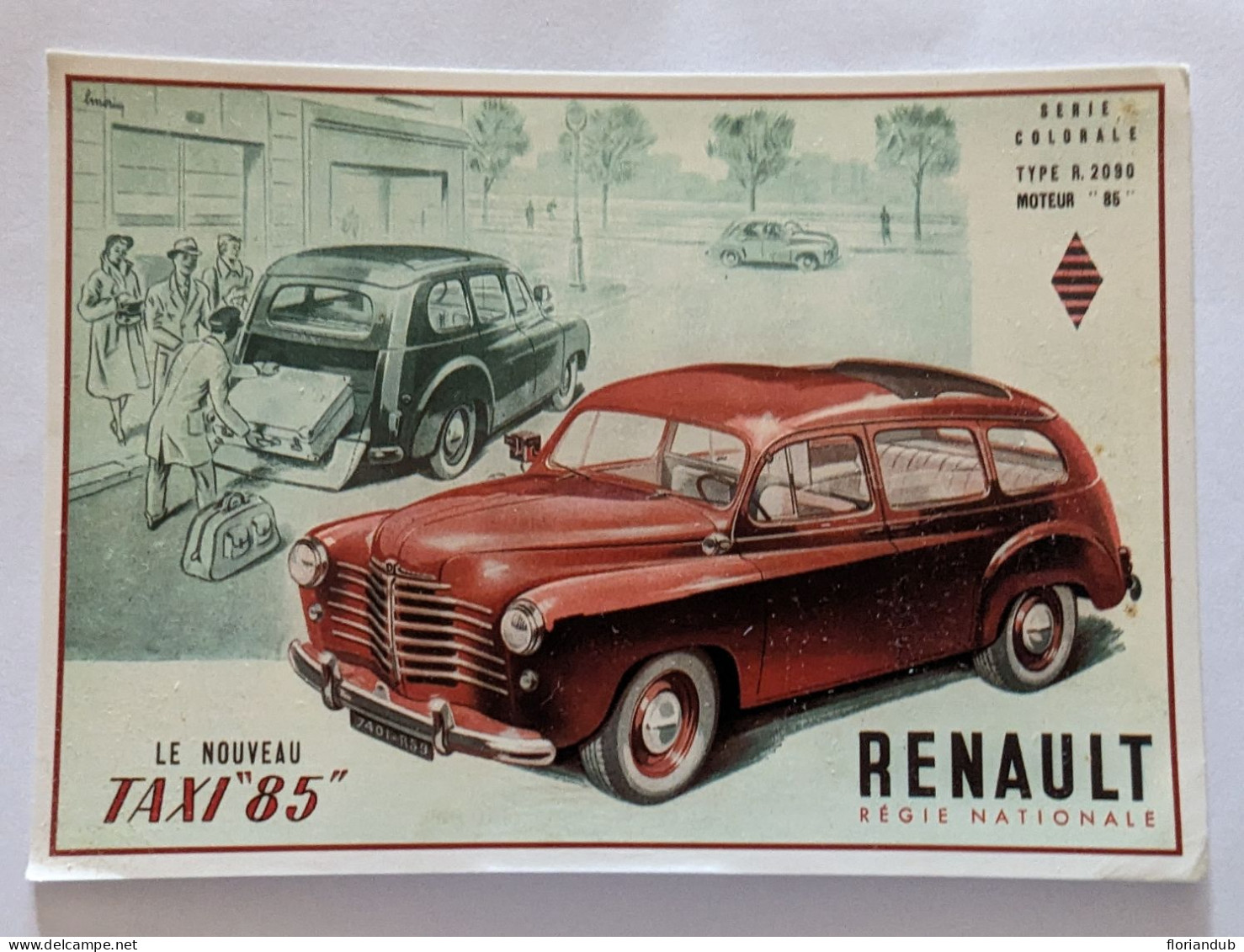 CP - Renault Prairie Colorale Taxi - Édition Centenaire - Véhicules Utilitaires Nº5 - Taxis & Fiacres