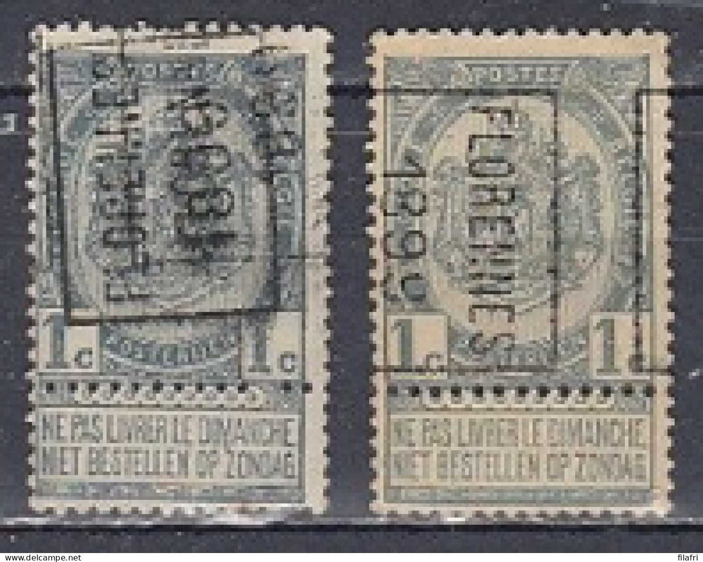 213 Voorafstempeling Op Nr 53 - FLORENNES 1899  - Positie A & B - Roller Precancels 1894-99