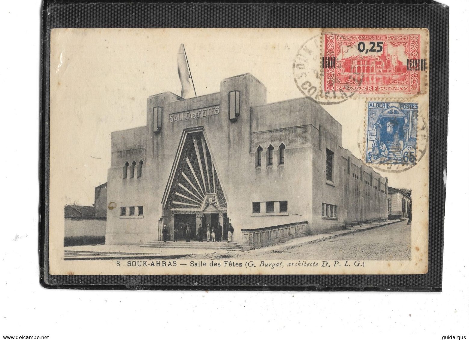 Afrique-Algérie- SOUK-AHRAS-Une Vue Animée De La " SALLE Des FÊTES " ( Architecte  G.BURGAT ) - Souk Ahras