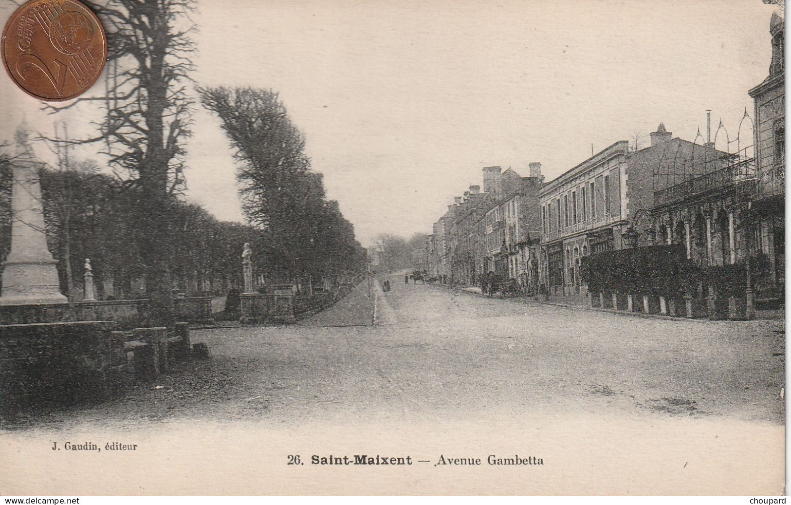 79 - Carte Postale Ancienne De SAINT MAIXENT    Avenue Gambetta - Saint Maixent L'Ecole