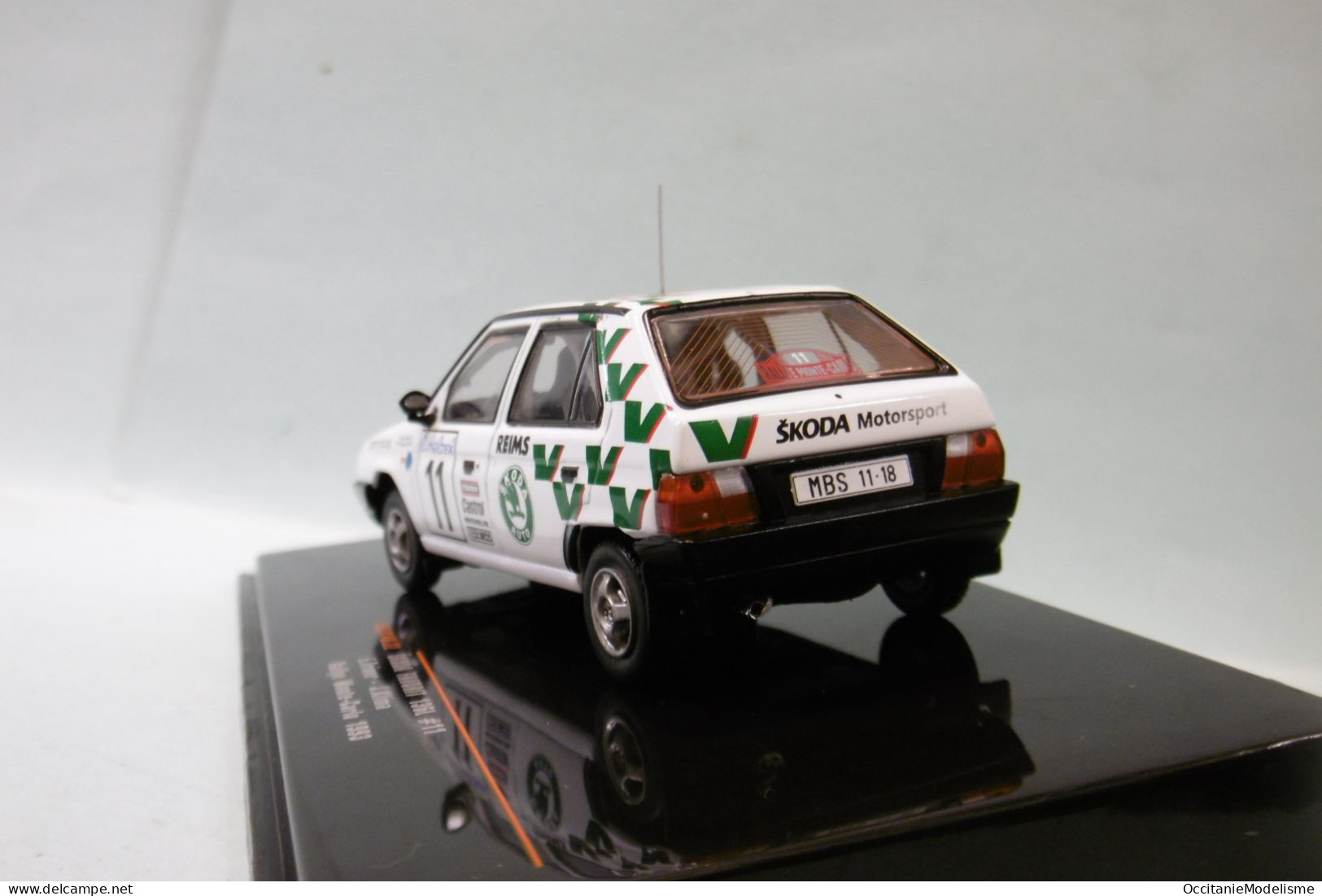 Ixo - SKODA FAVORIT 136L #11 Rallye Monte-Carlo 1993 Triner - Klima Réf. RAC414B NBO Neuf 1/43 - Ixo