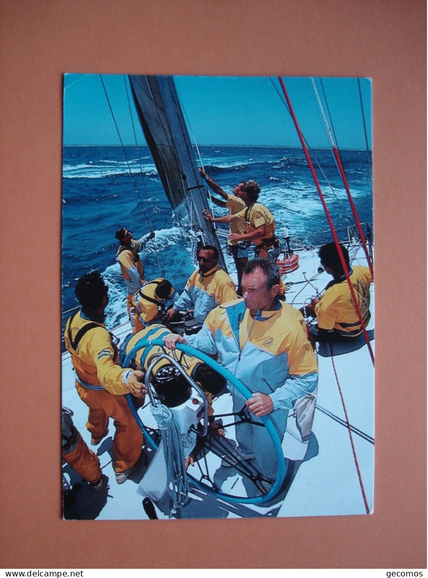 ERIC TABARLY - DANIEL MALLE --  " Voilier LA POSTE" Dans La WHITBREAD 93/94 (autographe Imprimé) - Vela