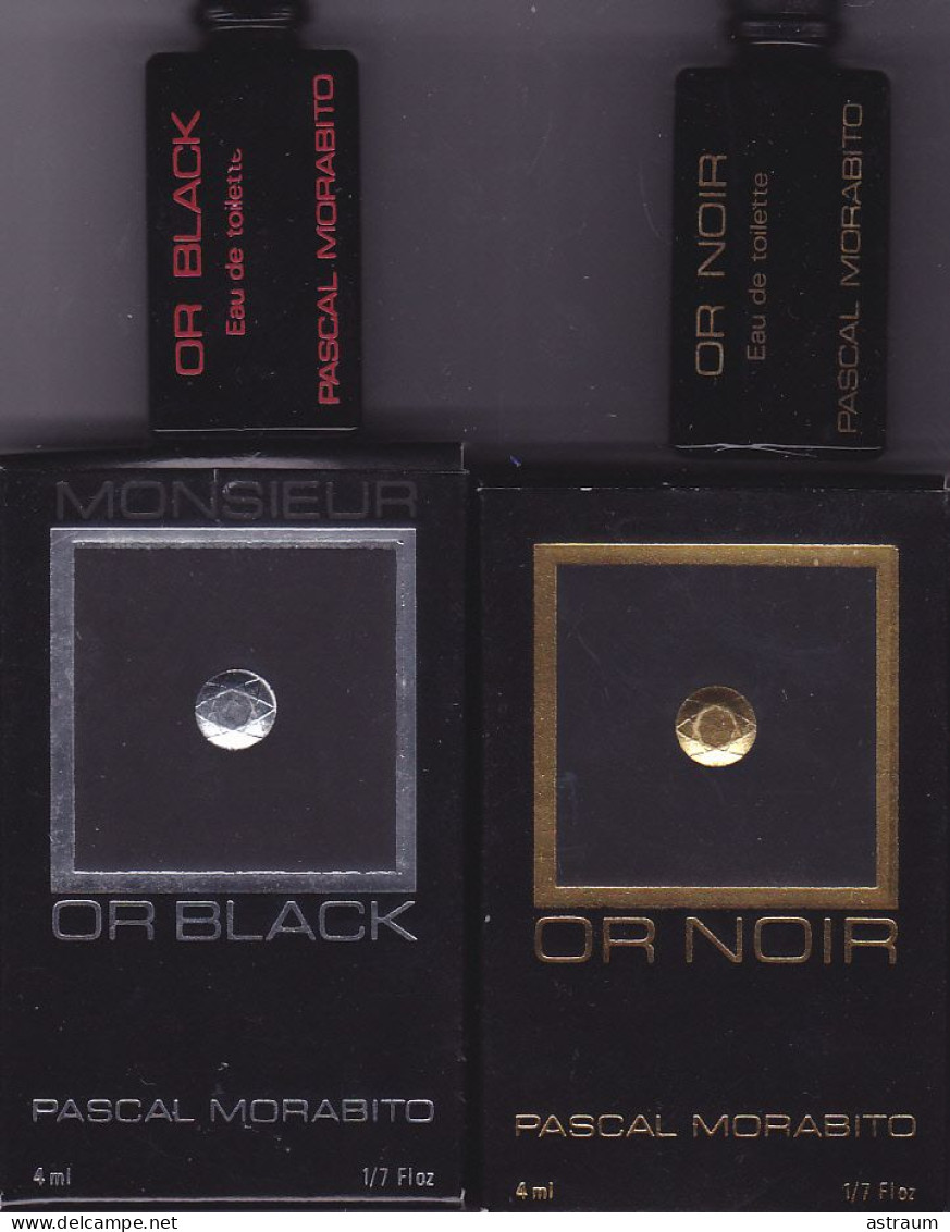 Lot De 2 Miniature De Parfum - Pascal Morabito  - Or Black Et Or Noir - 4ml Pleine Avec Boite - Miniatures Femmes (avec Boite)