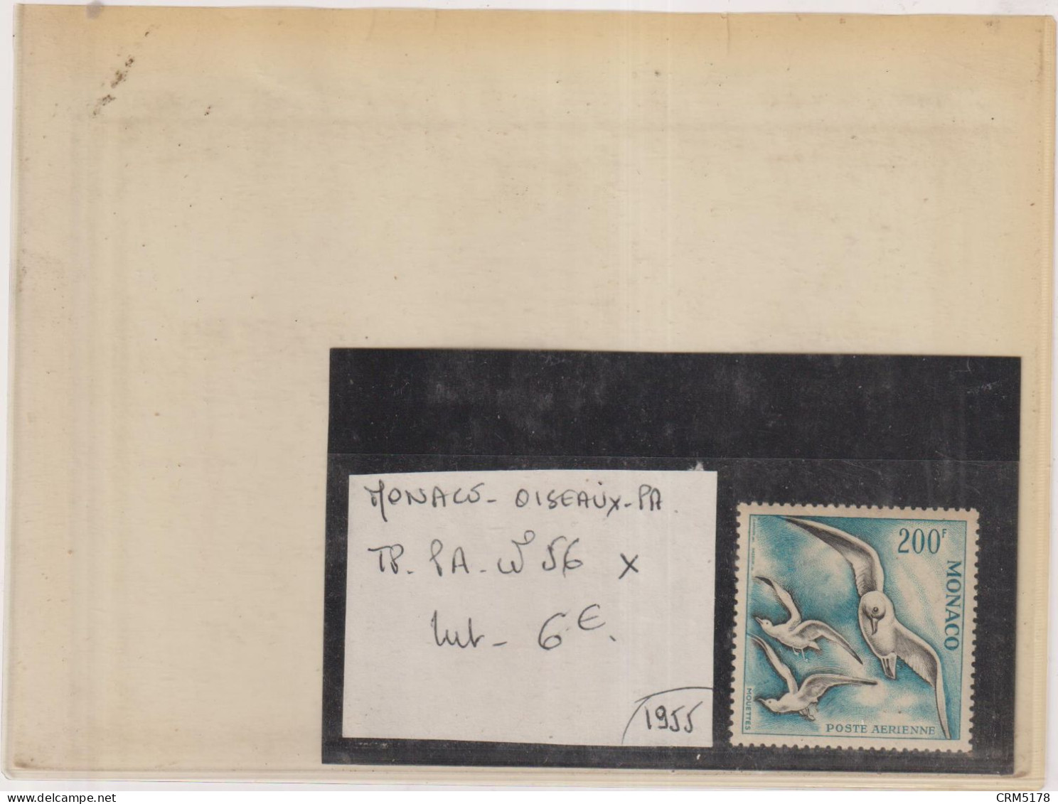 MONACO-TP OISEAUX-PA- N° 56-X-1955 - Collezioni & Lotti