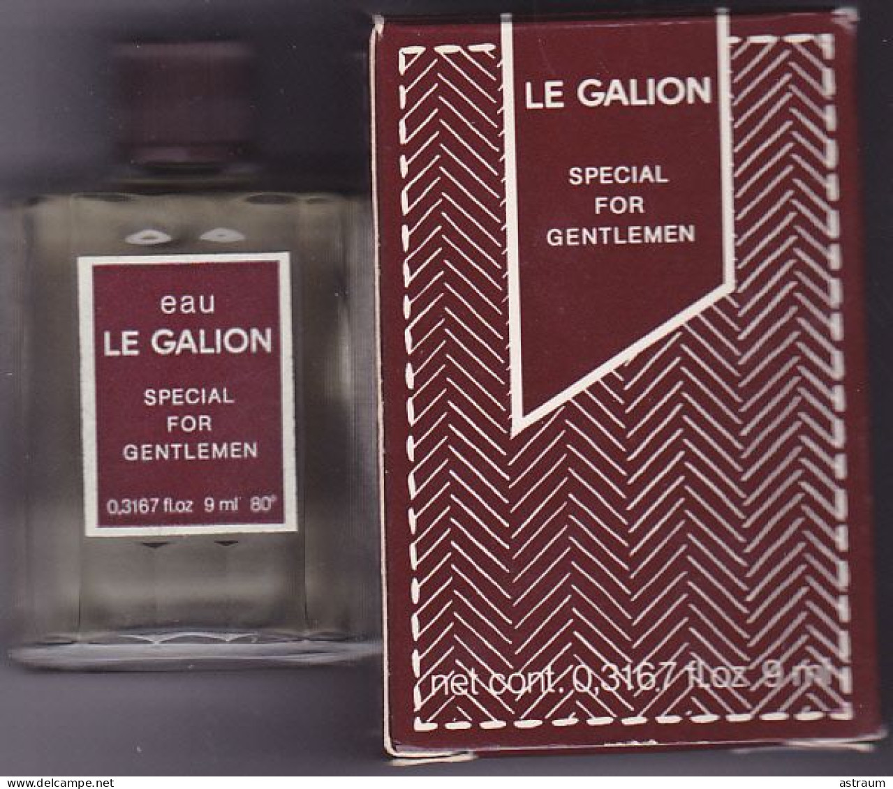 Miniature De Parfum - Le Galion - Special For Gentlemen 9ml -  Pleine Avec Boite - Miniaturas Mujer (en Caja)